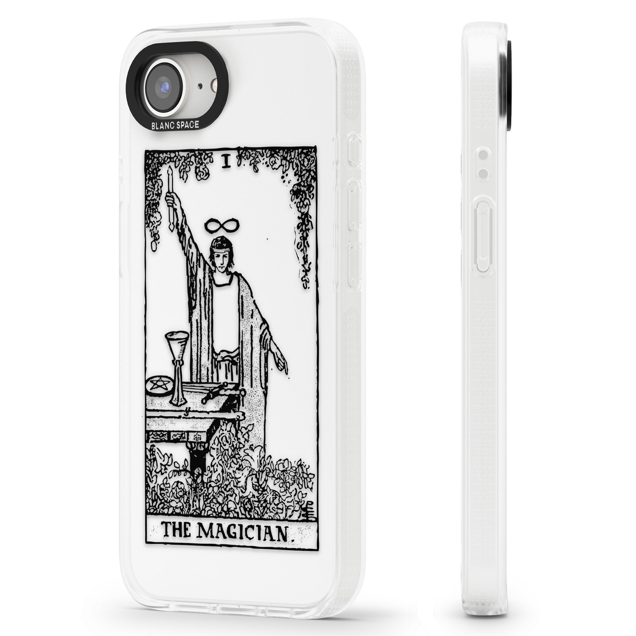 Personalised The Magician Tarot Card - Transparent iPhone 16e Clear Case Impact Air - Blanc Space