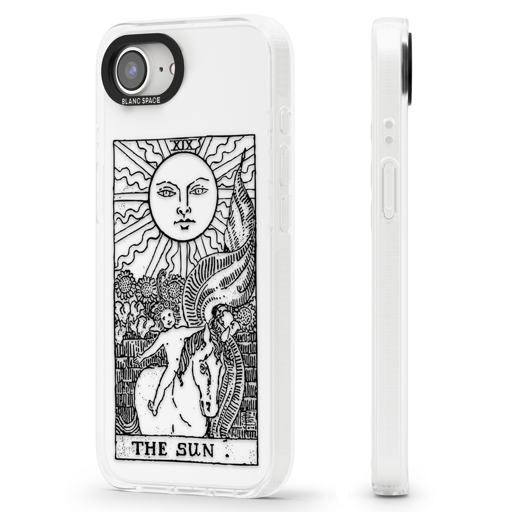 Personalised The Sun Tarot Card - Transparent iPhone 16e Clear Case Impact Air - Blanc Space