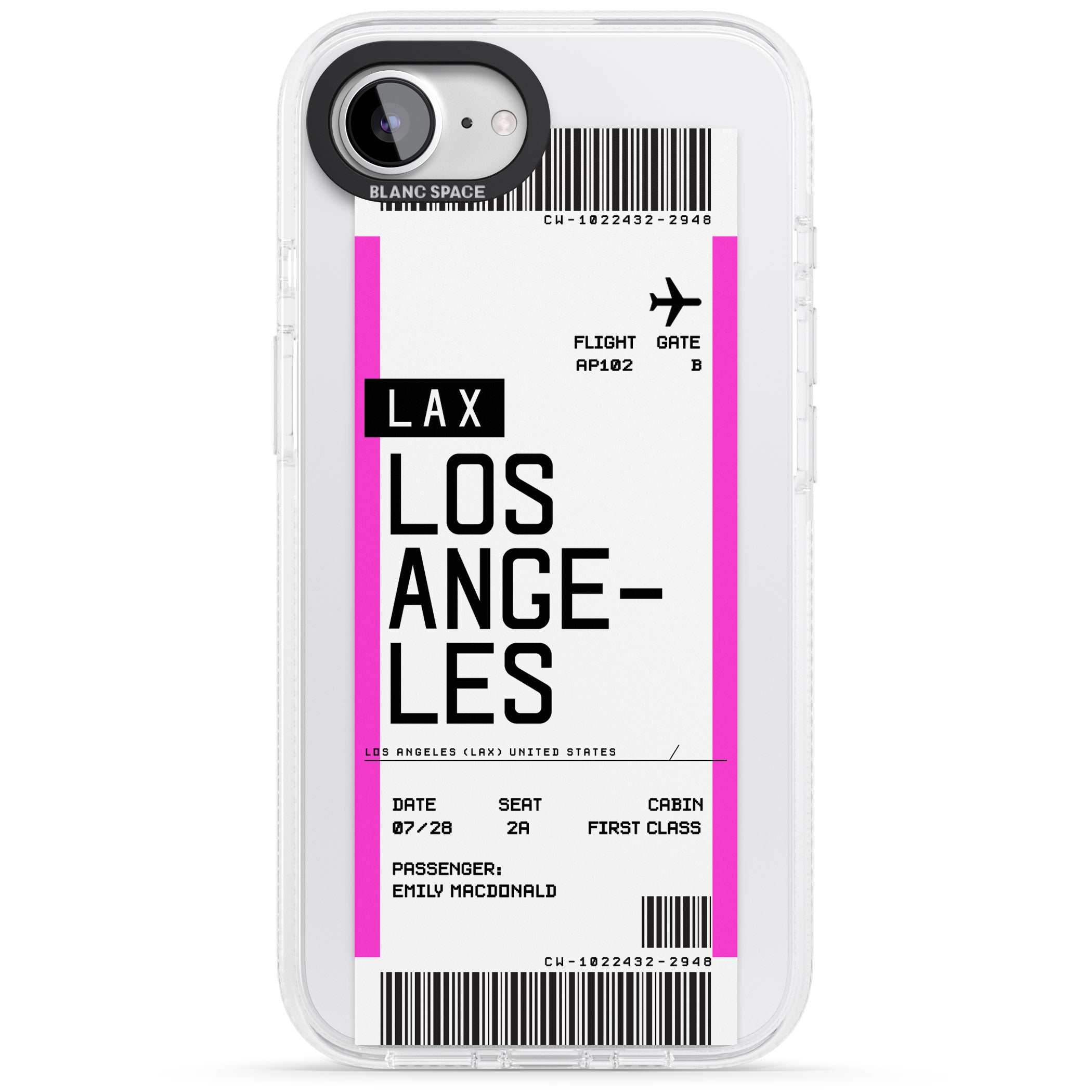 Personalised Los Angeles Boarding Pass