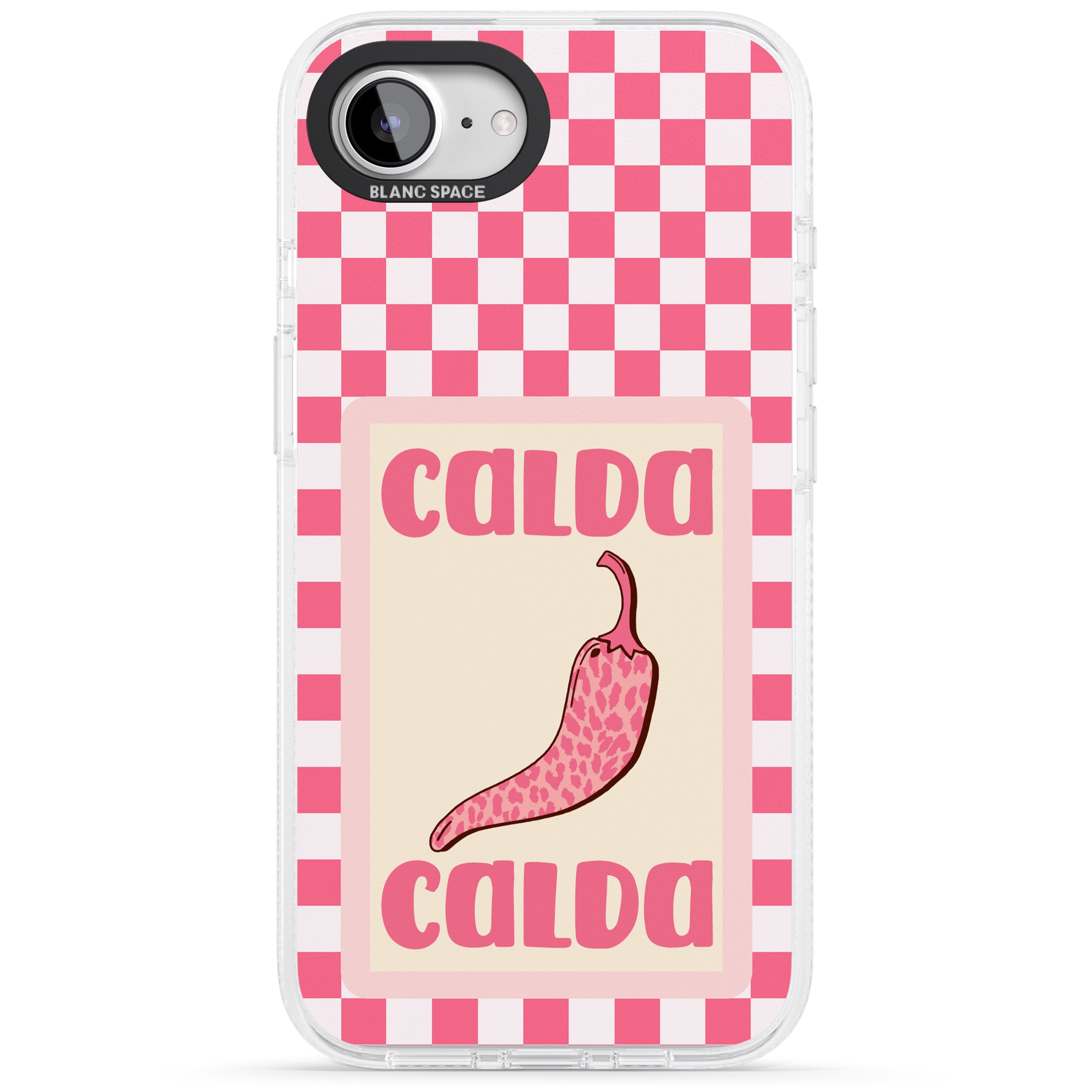Calda iPhone 16e Clear Case Impact Air - Blanc Space