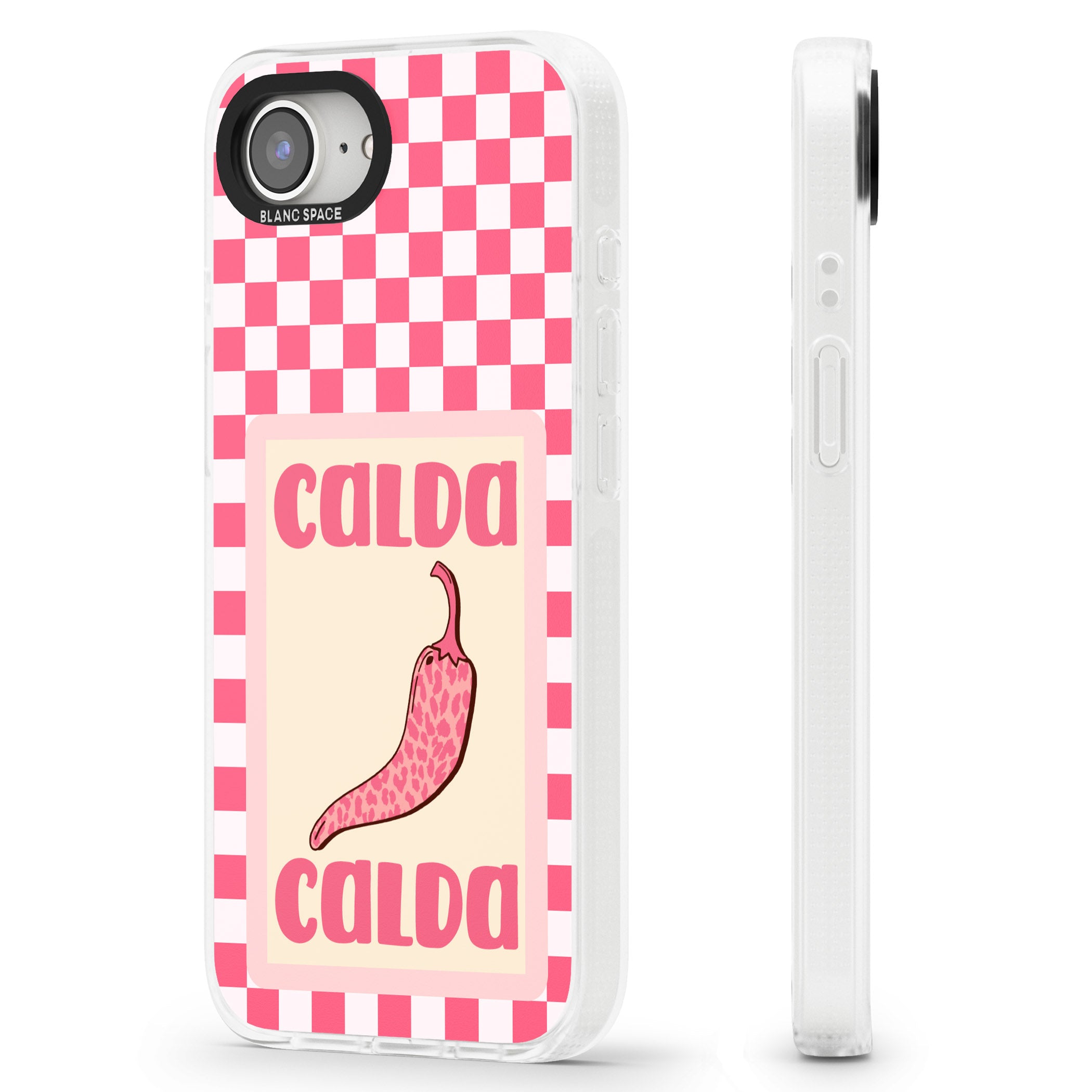 Calda iPhone 16e Clear Case Impact Air - Blanc Space