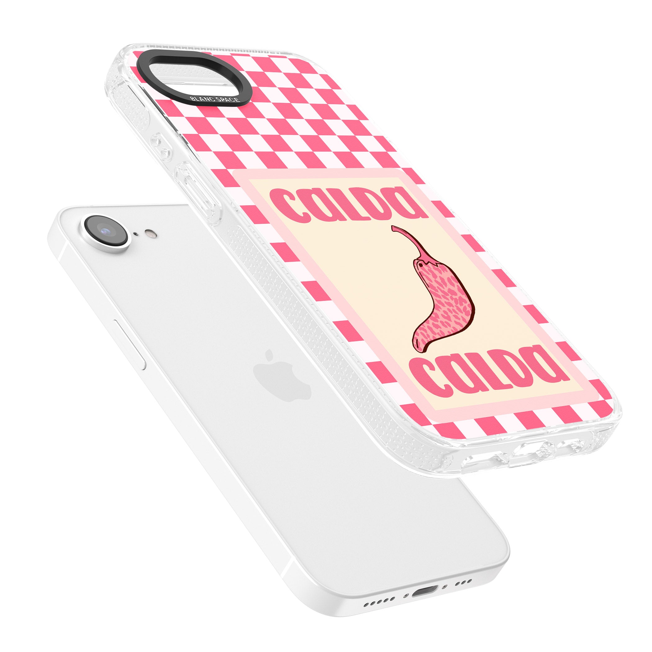 Calda iPhone 16e Clear Case Impact Air - Blanc Space