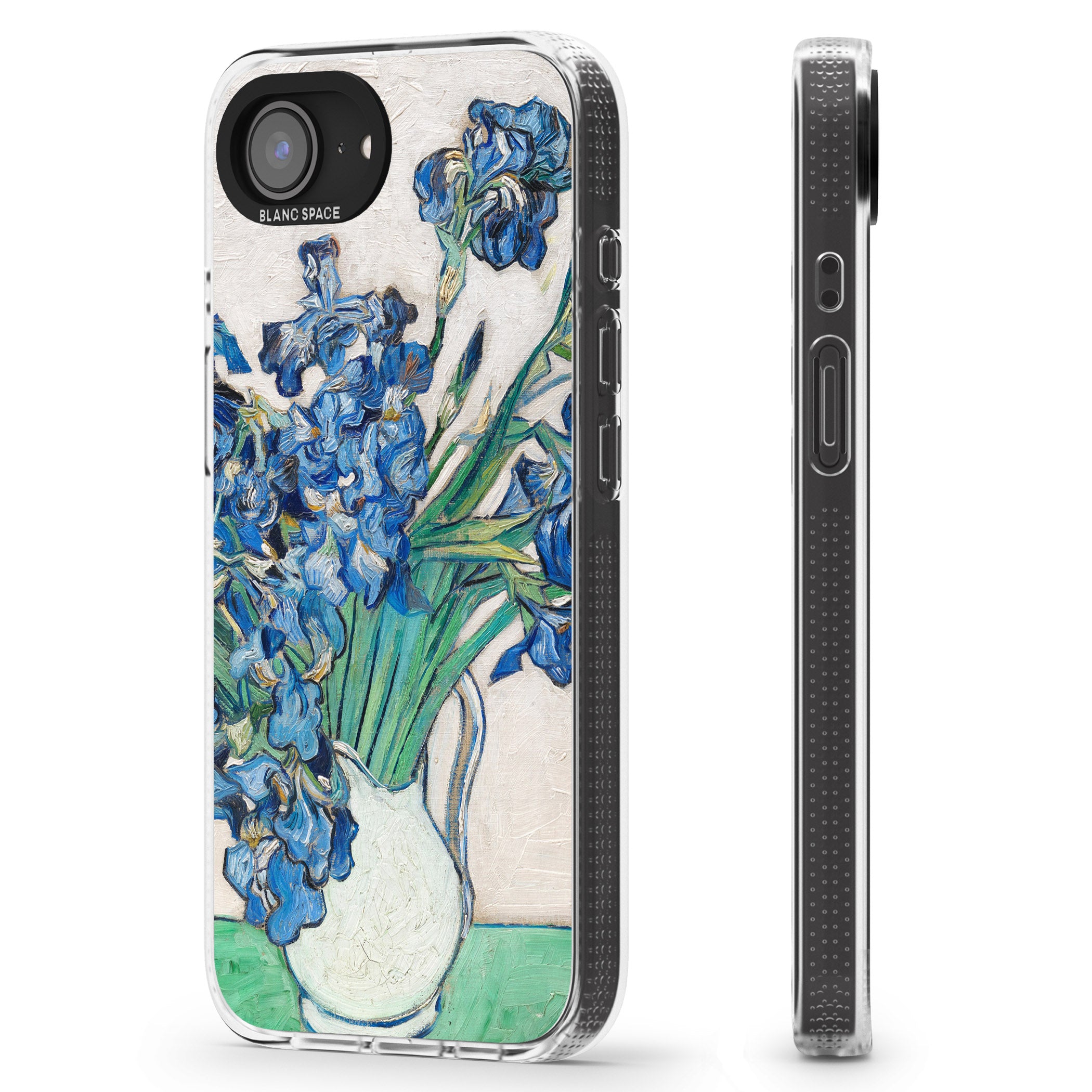 Irises by Vincent Van Gogh iPhone 16e Clear Case Impact Air - Blanc Space