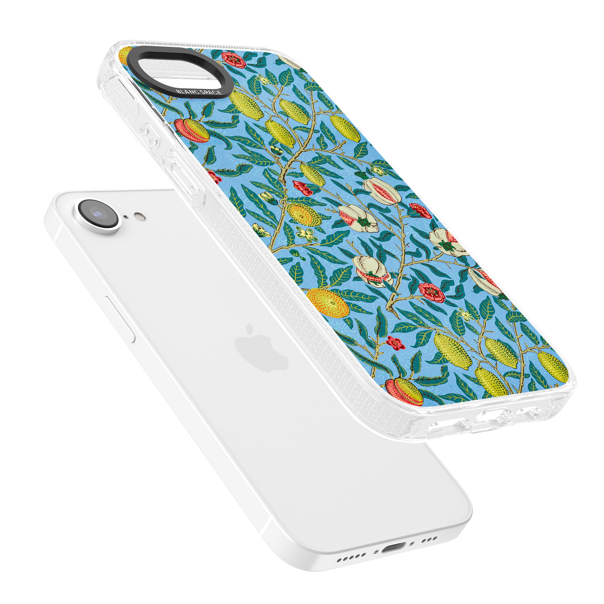 Vintage Fruits iPhone 16e Clear Case Impact Air - Blanc Space