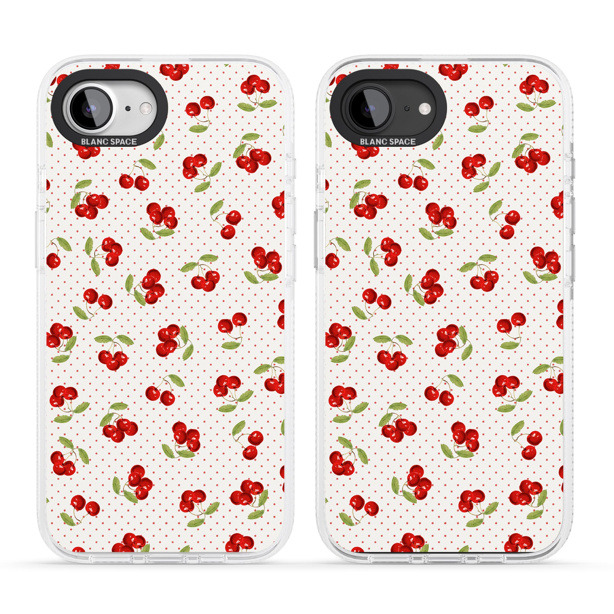 Cherry Picking iPhone 16e Clear Case Impact Air - Blanc Space