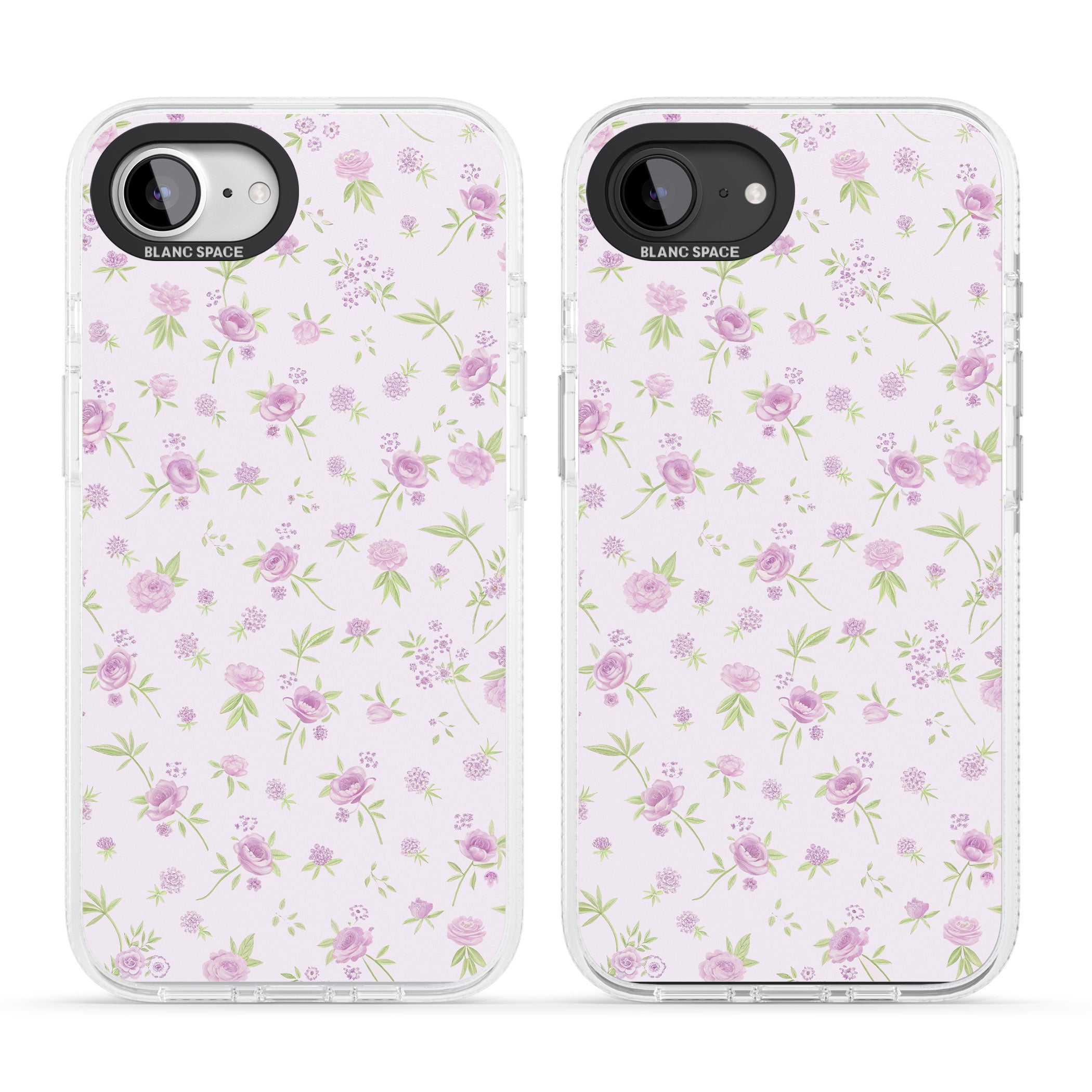 Pink Peonies iPhone 16e Clear Case Impact Air - Blanc Space