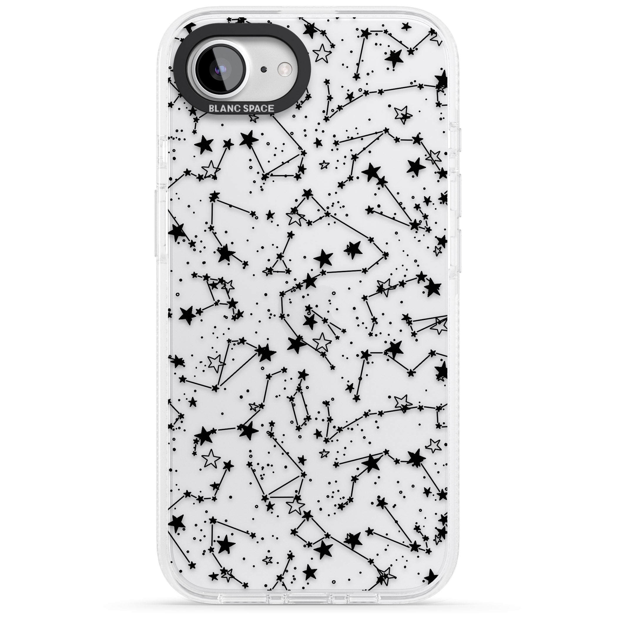 Constellations iPhone 16e Clear Case Impact Air - Blanc Space