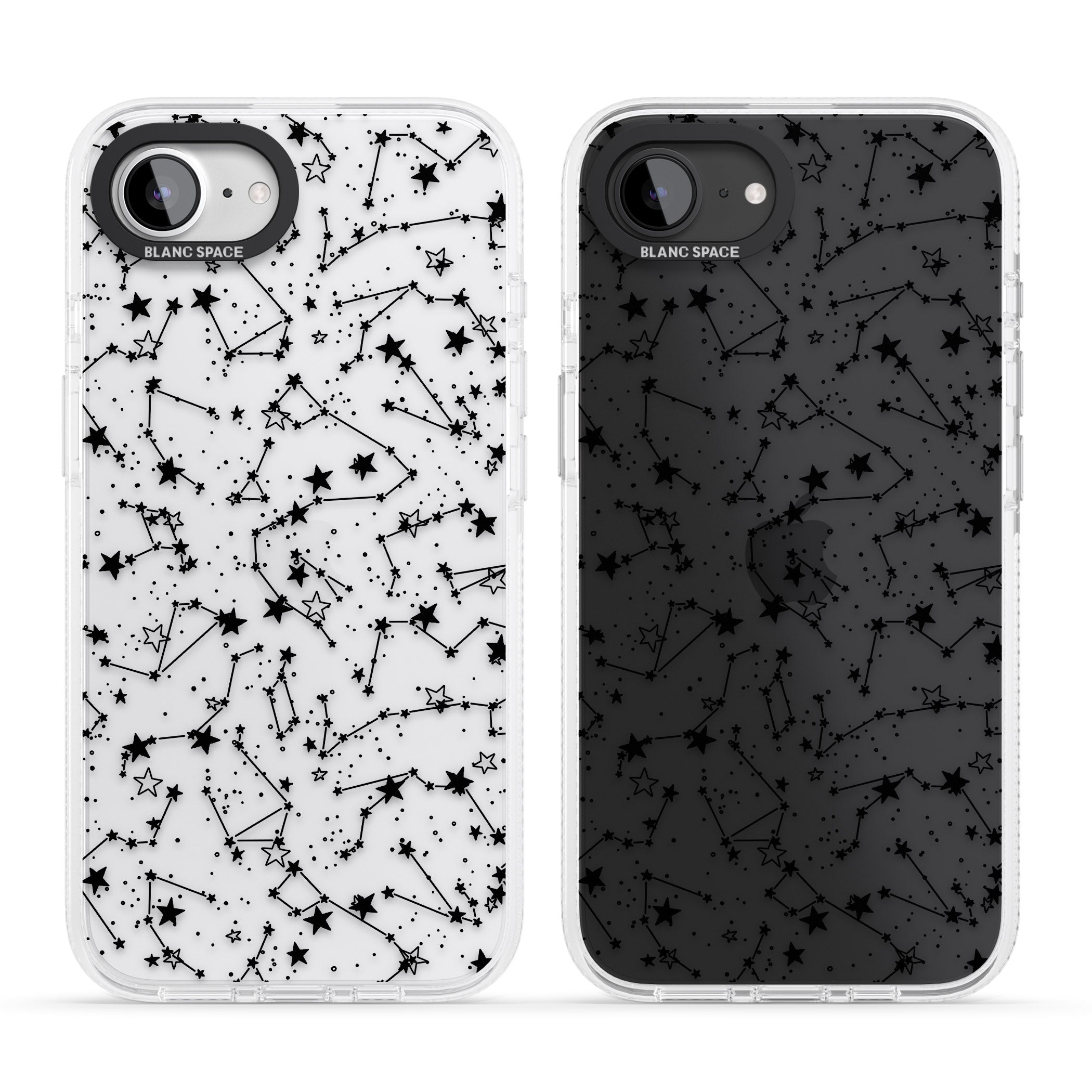 Constellations iPhone 16e Clear Case Impact Air - Blanc Space