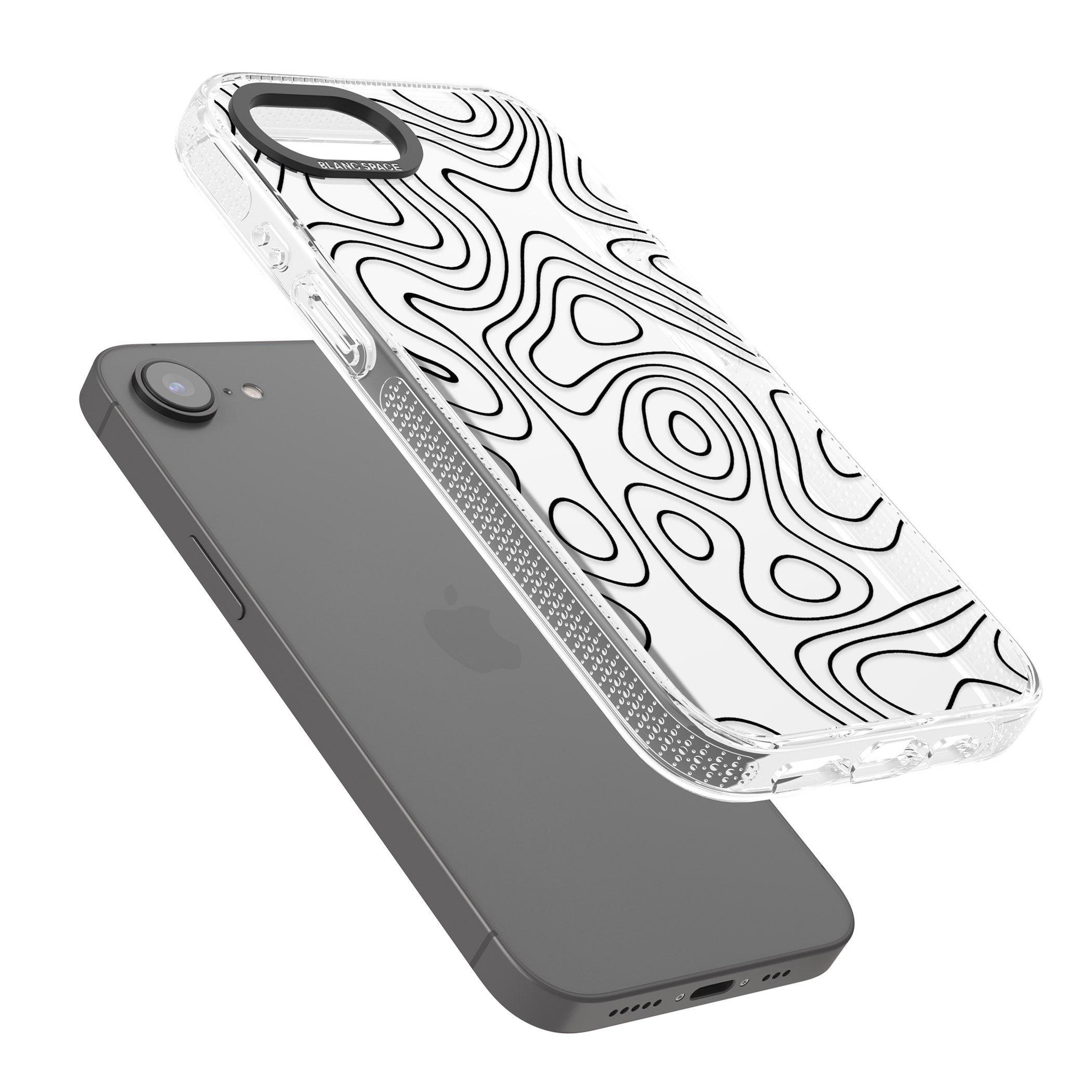 Damascus Steel iPhone 16e Clear Case Impact Air - Blanc Space