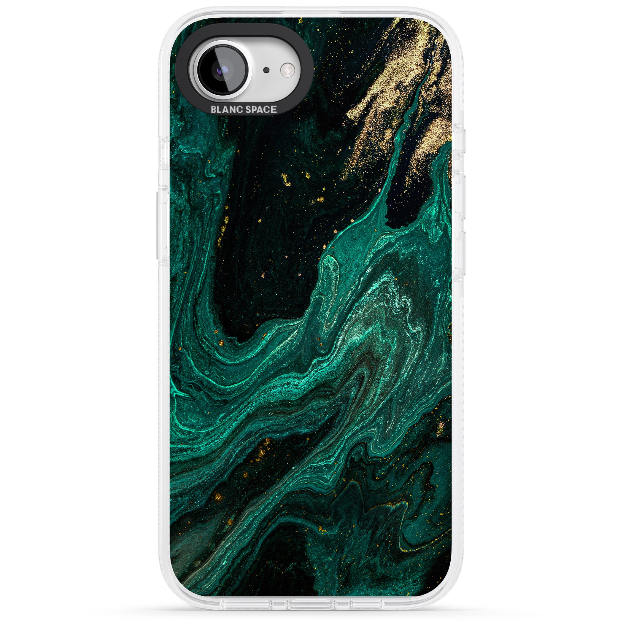 Emerald Lagoon iPhone 16e Clear Case Impact Air - Blanc Space