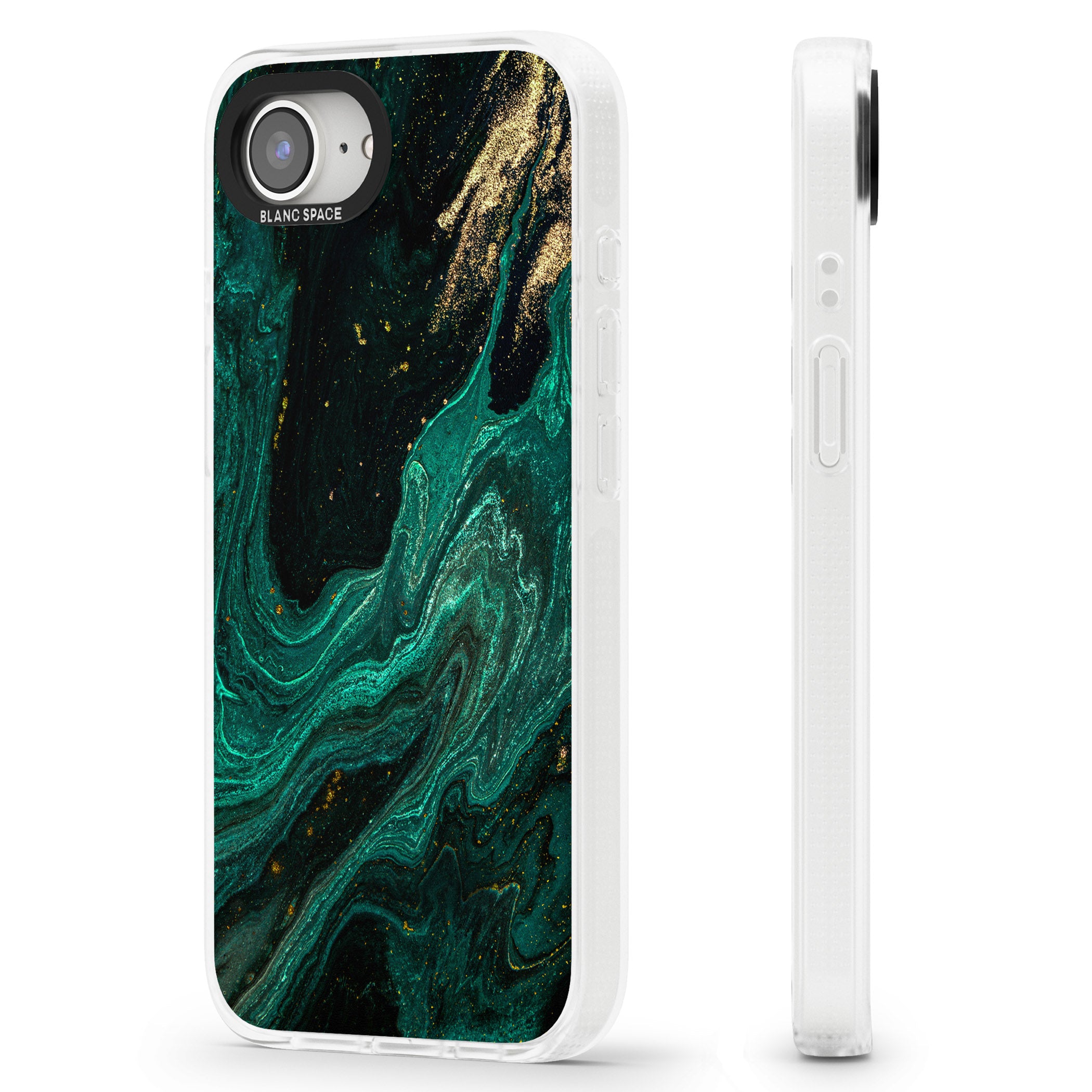 Emerald Lagoon iPhone 16e Clear Case Impact Air - Blanc Space