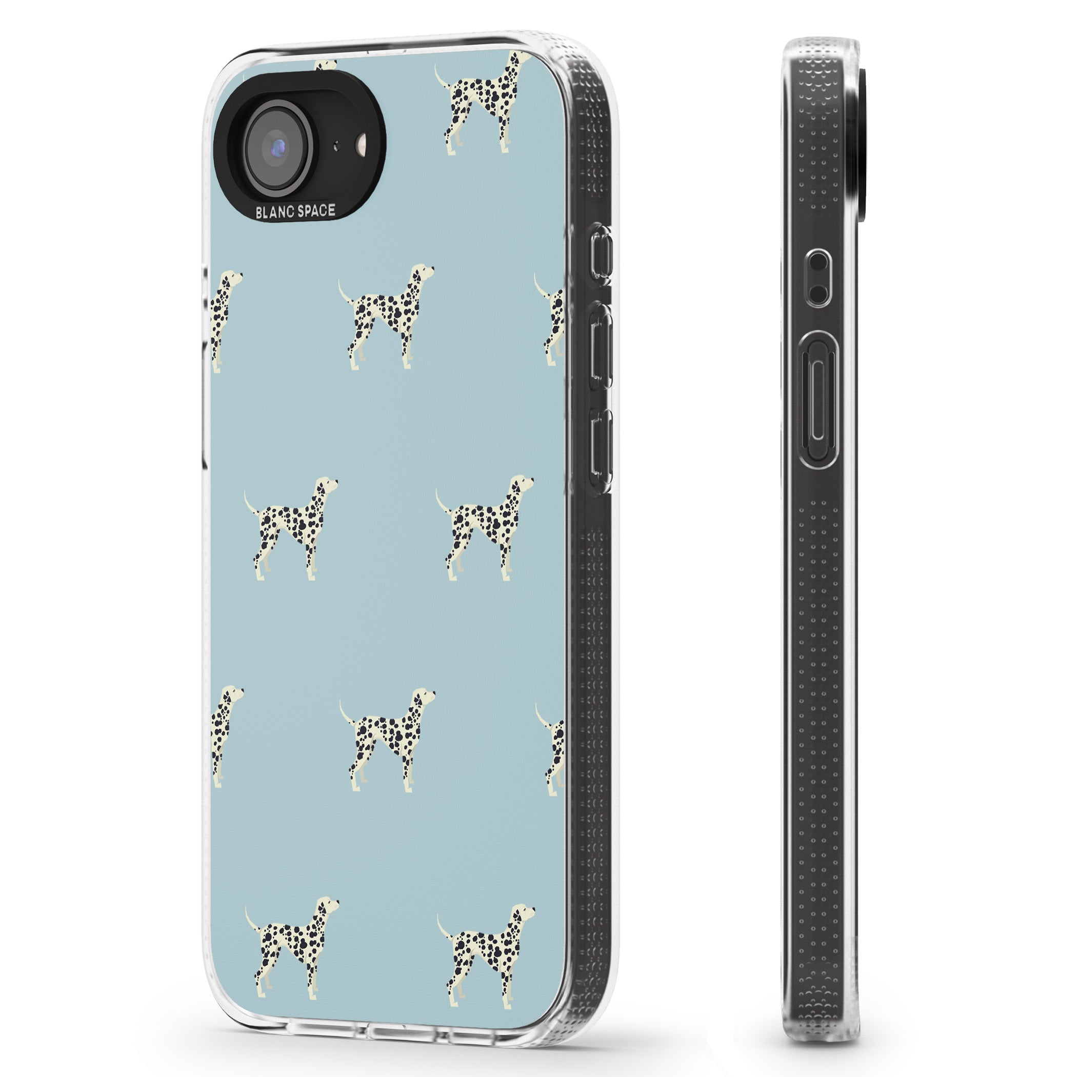 Dalmation Dog Pattern iPhone 16e Clear Case Impact Air - Blanc Space