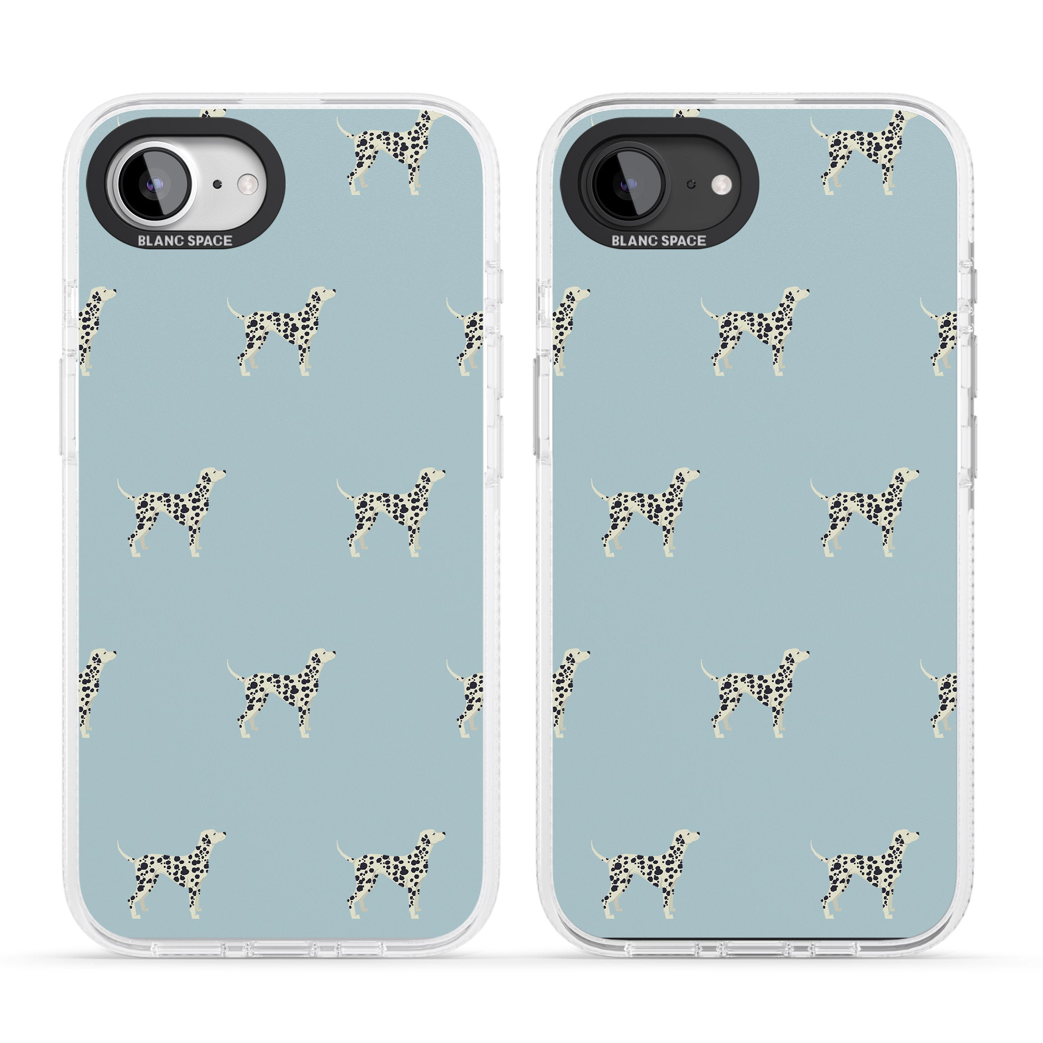 Dalmation Dog Pattern iPhone 16e Clear Case Impact Air - Blanc Space