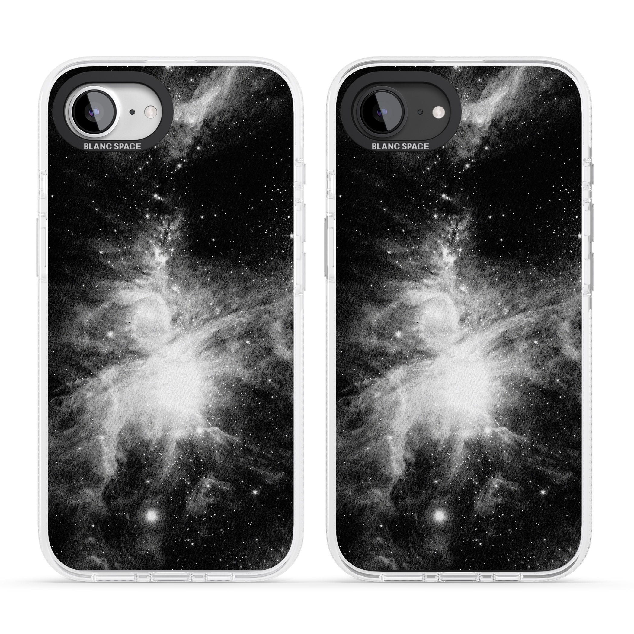Galaxy Stripe iPhone 16e Clear Case Impact Air - Blanc Space