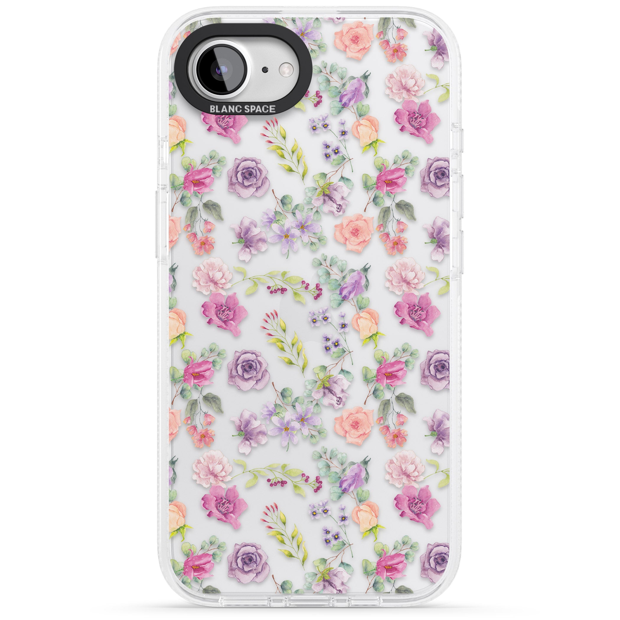 Sunday Flowers iPhone 16e Clear Case Impact Air - Blanc Space