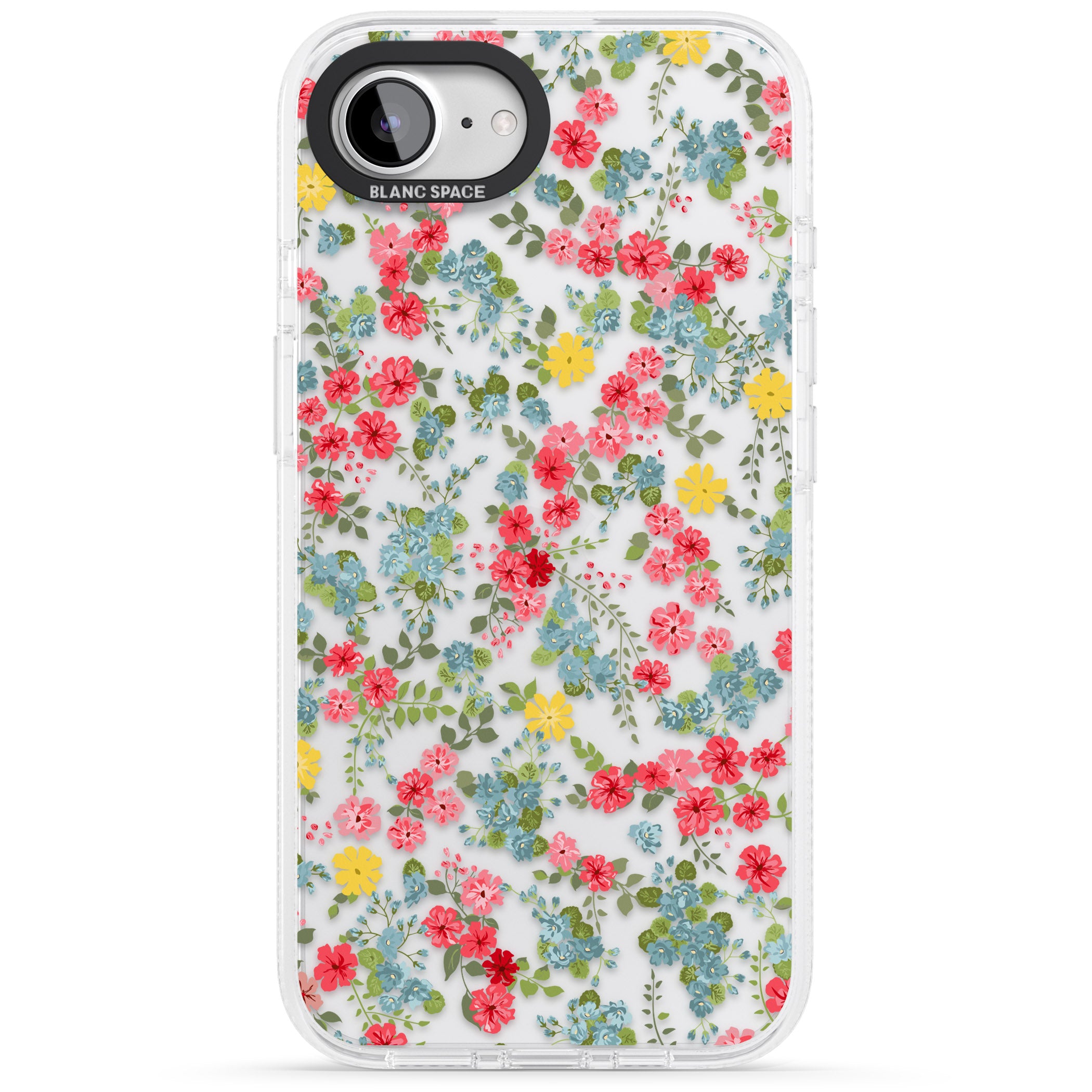 Sanremo Meadow iPhone 16e Clear Case Impact Air - Blanc Space