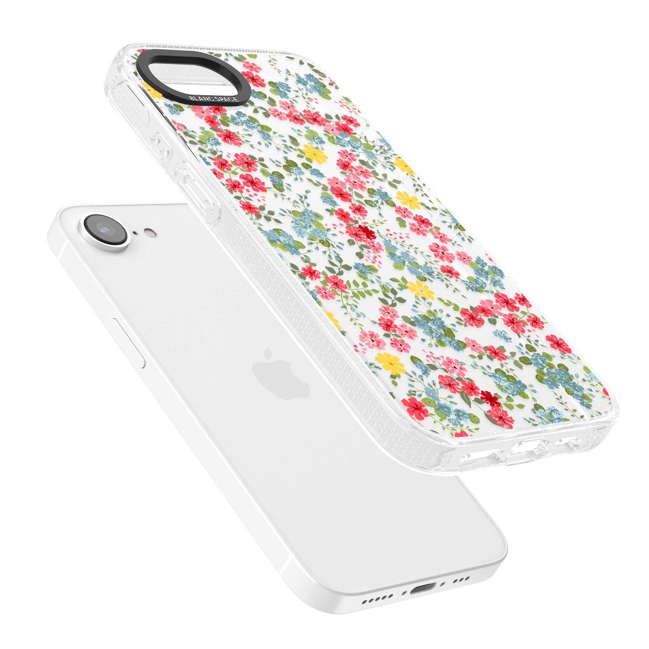 Sanremo Meadow iPhone 16e Clear Case Impact Air - Blanc Space