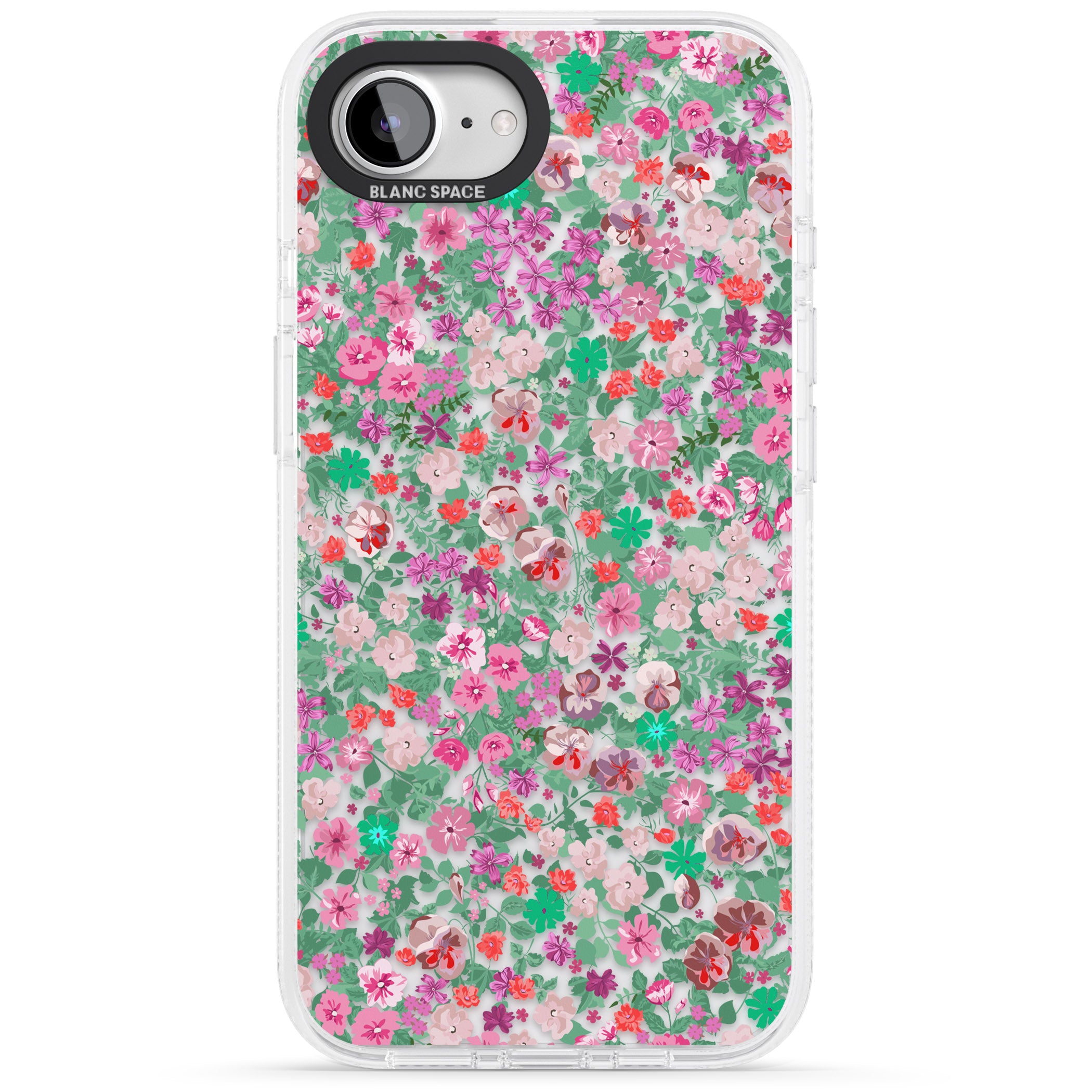 Florentine Meadow iPhone 16e Clear Case Impact Air - Blanc Space