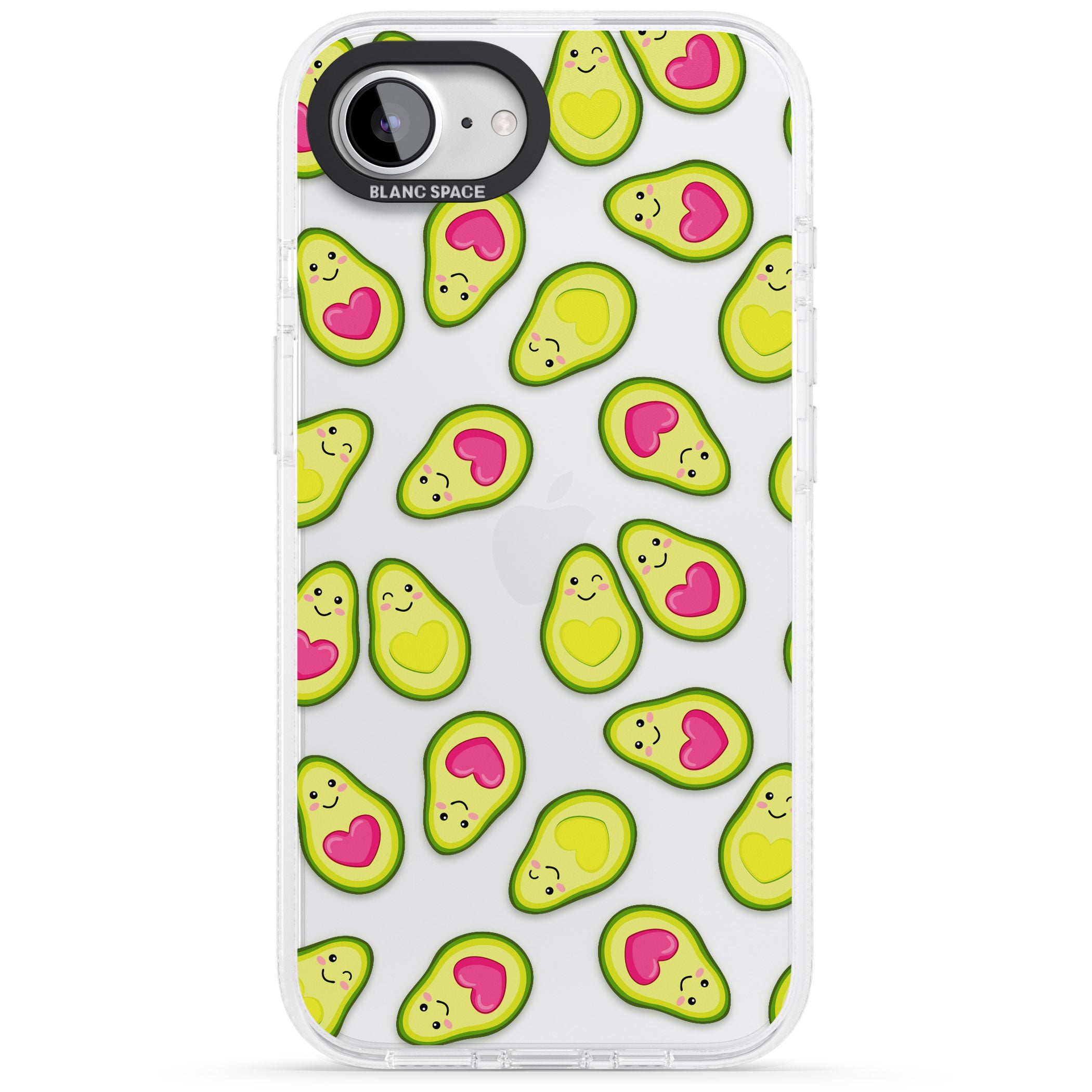Avocado Love iPhone 16e Clear Case Impact Air - Blanc Space