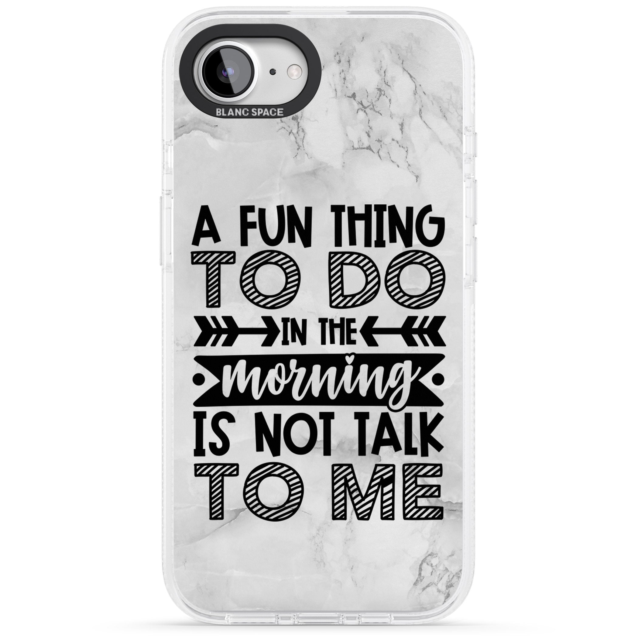 A Fun thing to do iPhone 16e Clear Case Impact Air - Blanc Space