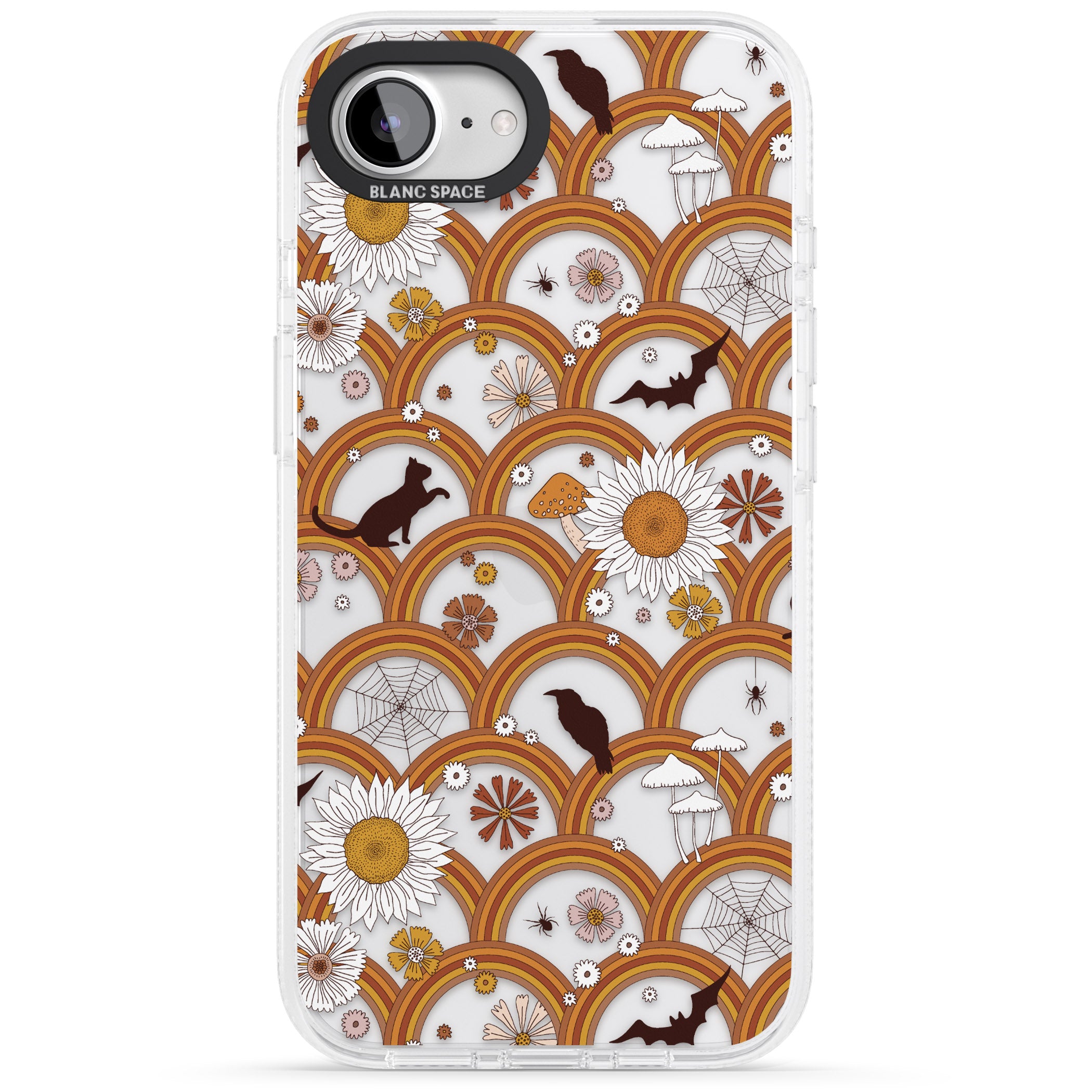 Halloween Rainbows iPhone 16e Clear Case Impact Air - Blanc Space