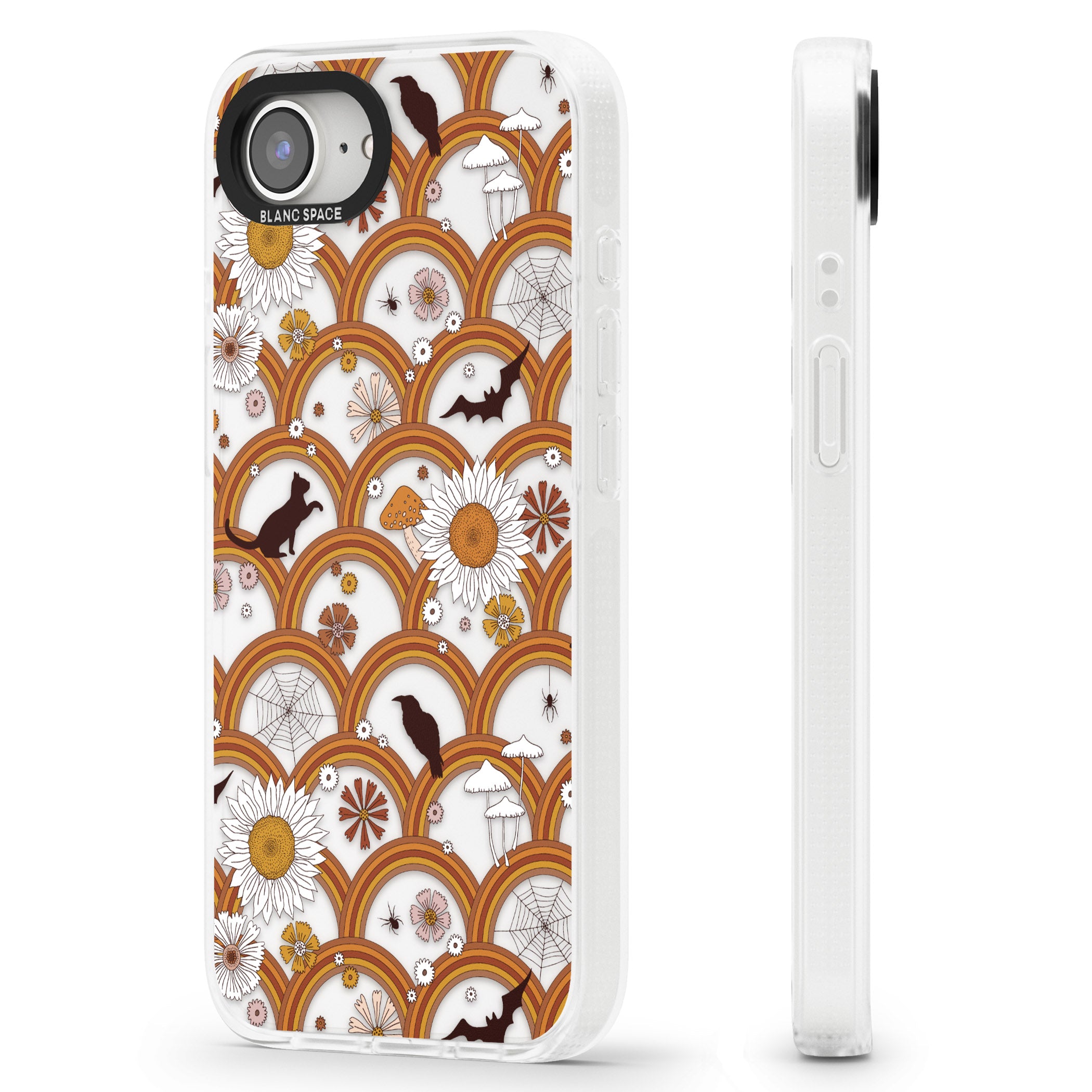 Halloween Rainbows iPhone 16e Clear Case Impact Air - Blanc Space