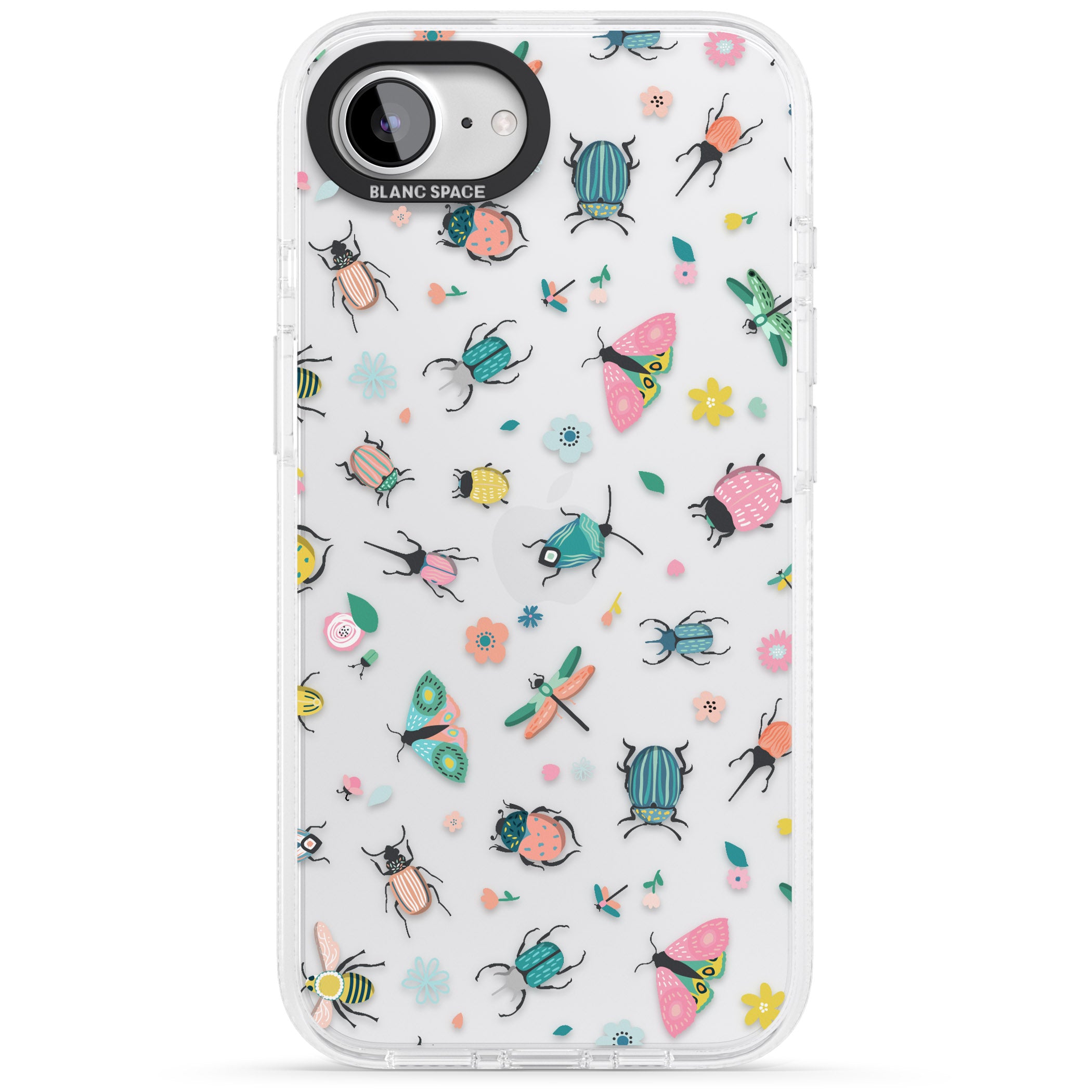 Spring Insects iPhone 16e Clear Case Impact Air - Blanc Space