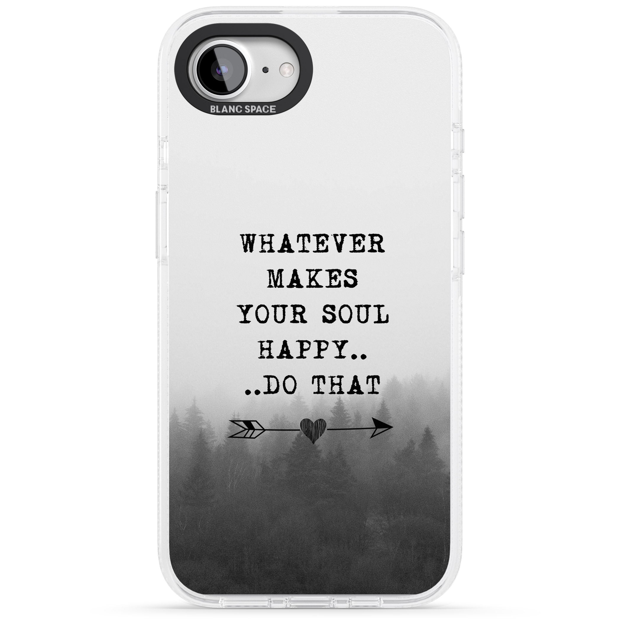 Whatever Makes Your Soul Quote iPhone 16e Clear Case Impact Air - Blanc Space