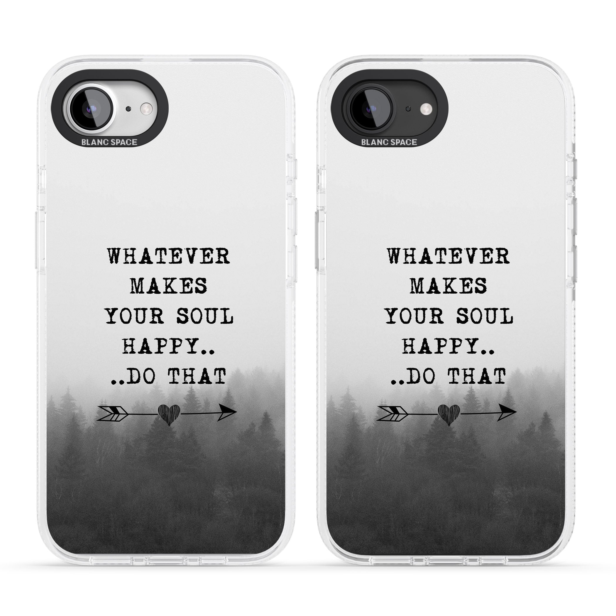 Whatever Makes Your Soul Quote iPhone 16e Clear Case Impact Air - Blanc Space