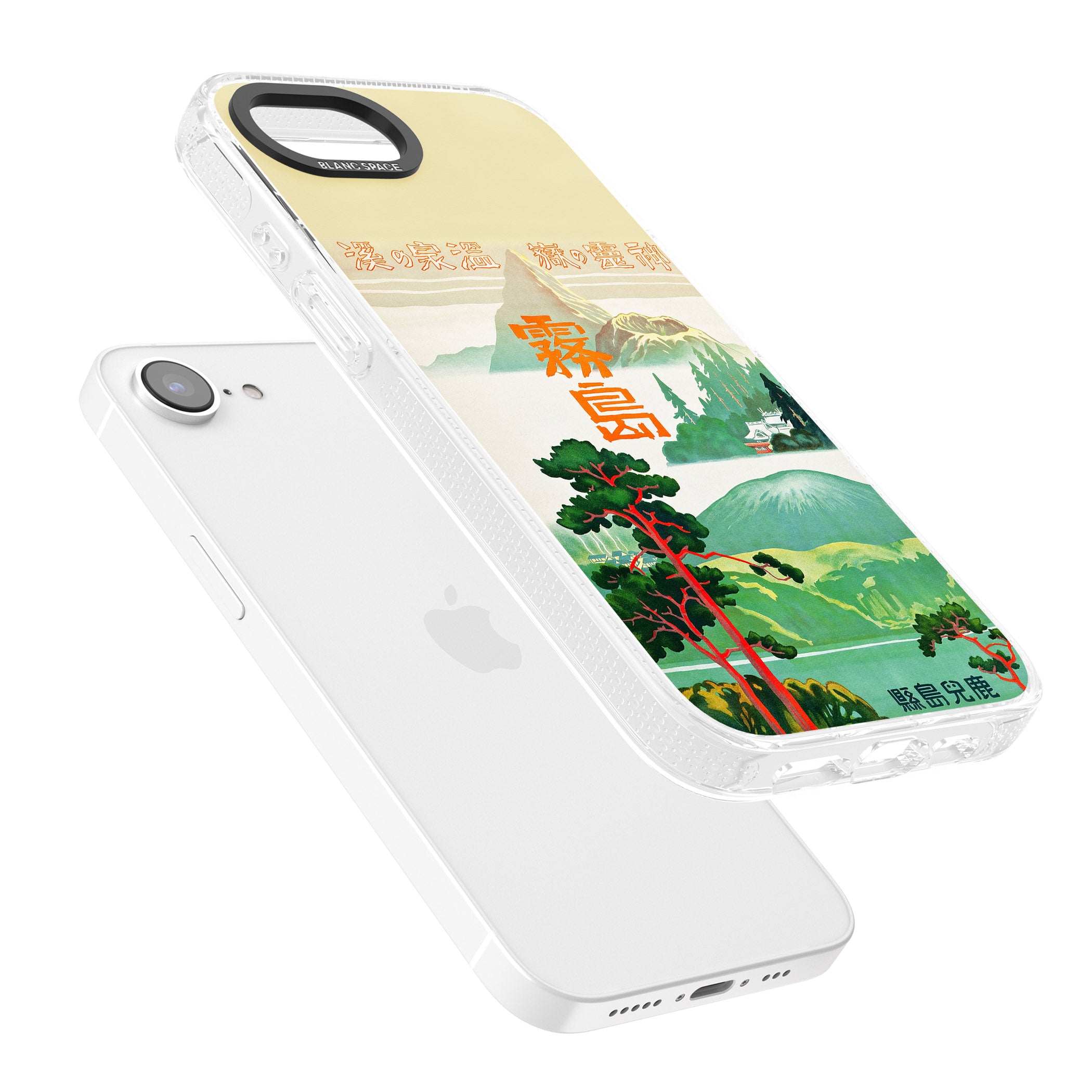 Japan Travel Poster (1930s) iPhone 16e Clear Case Impact Air - Blanc Space