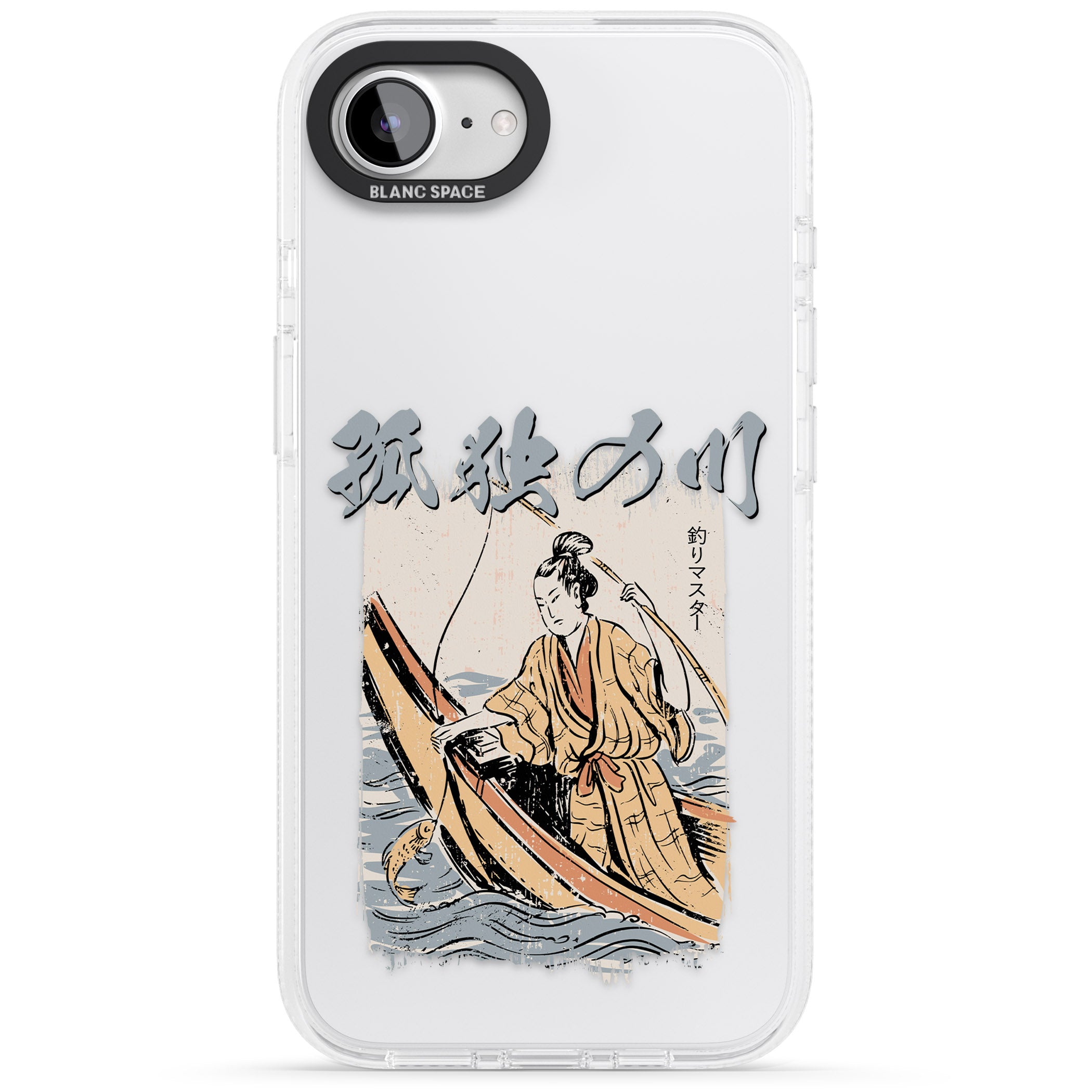 Japanese River iPhone 16e Clear Case Impact Air - Blanc Space
