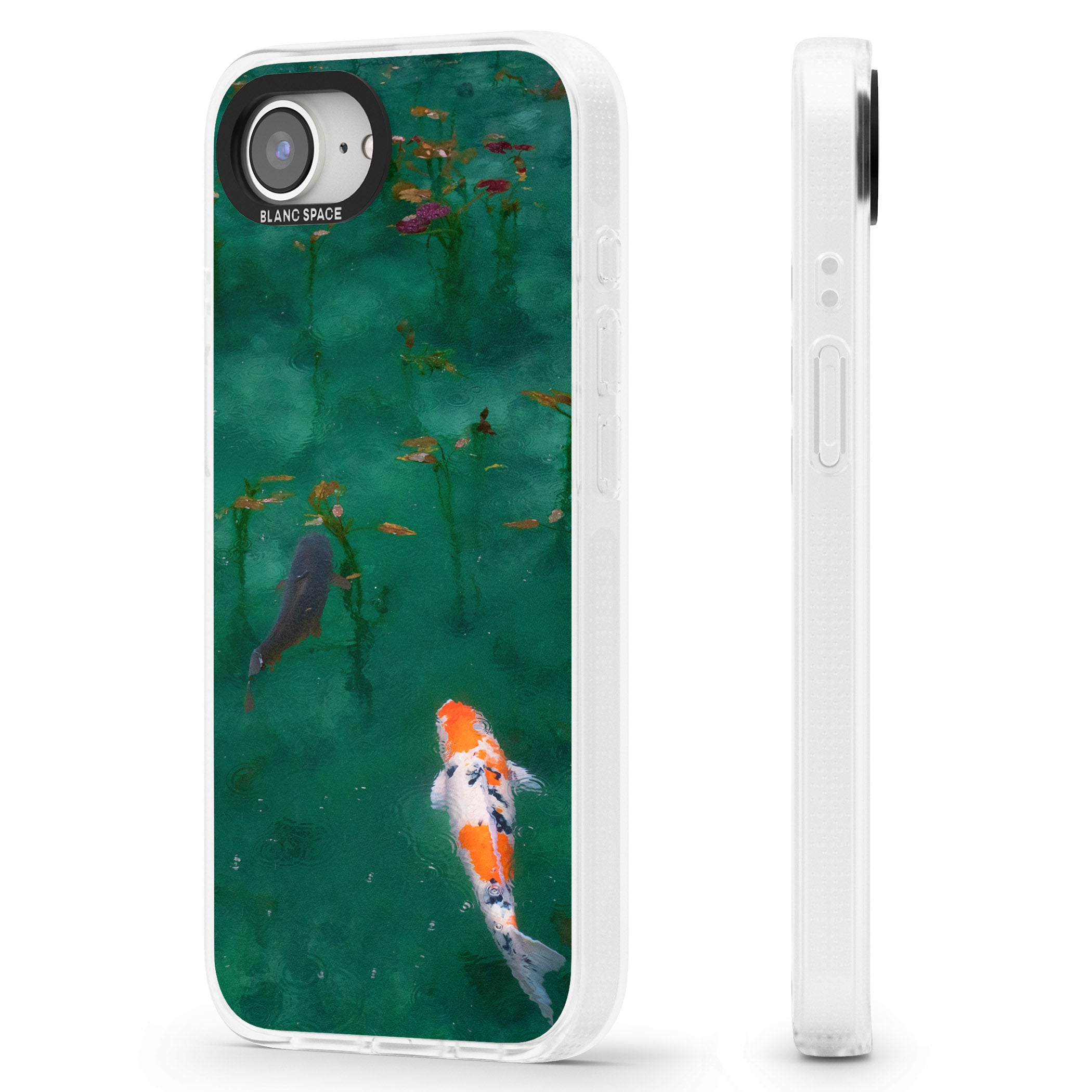Koi Fish iPhone 16e Clear Case Impact Air - Blanc Space