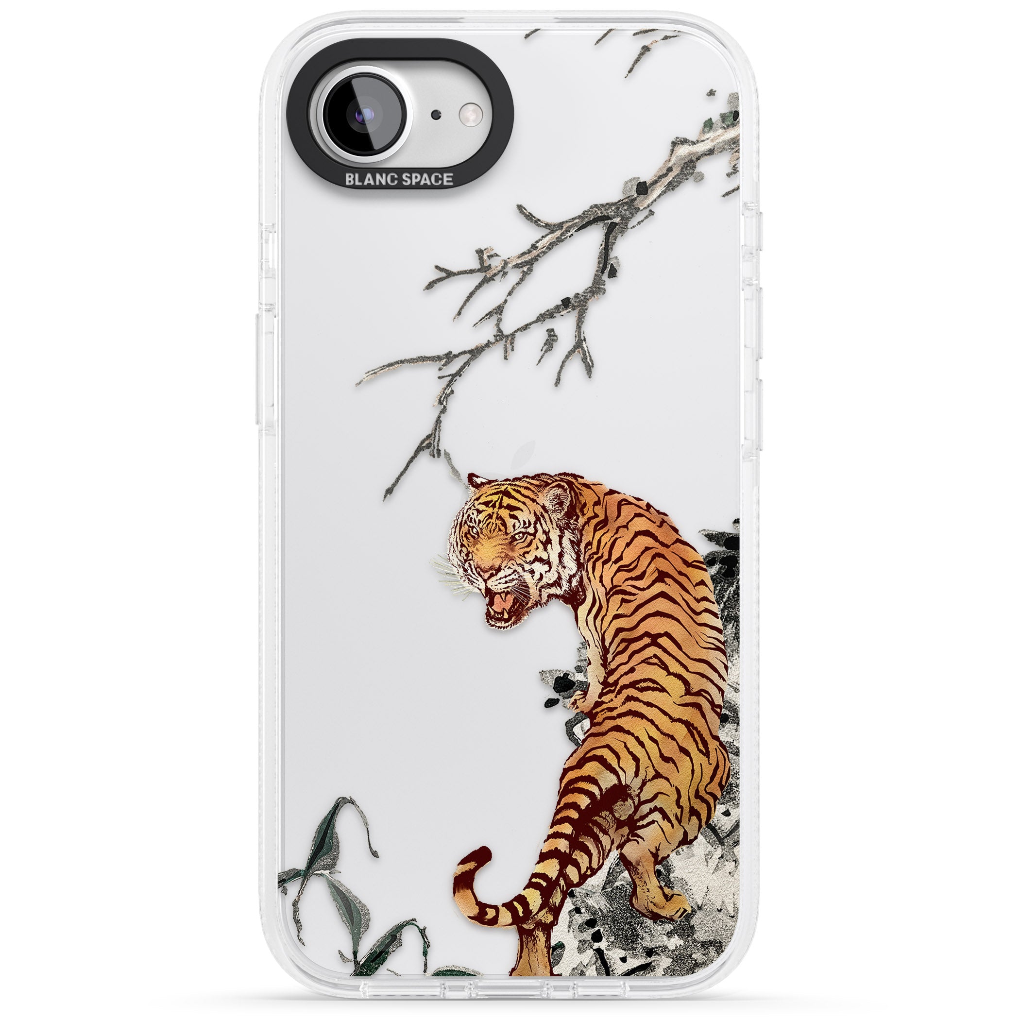 Roaring Tiger iPhone 16e Clear Case Impact Air - Blanc Space
