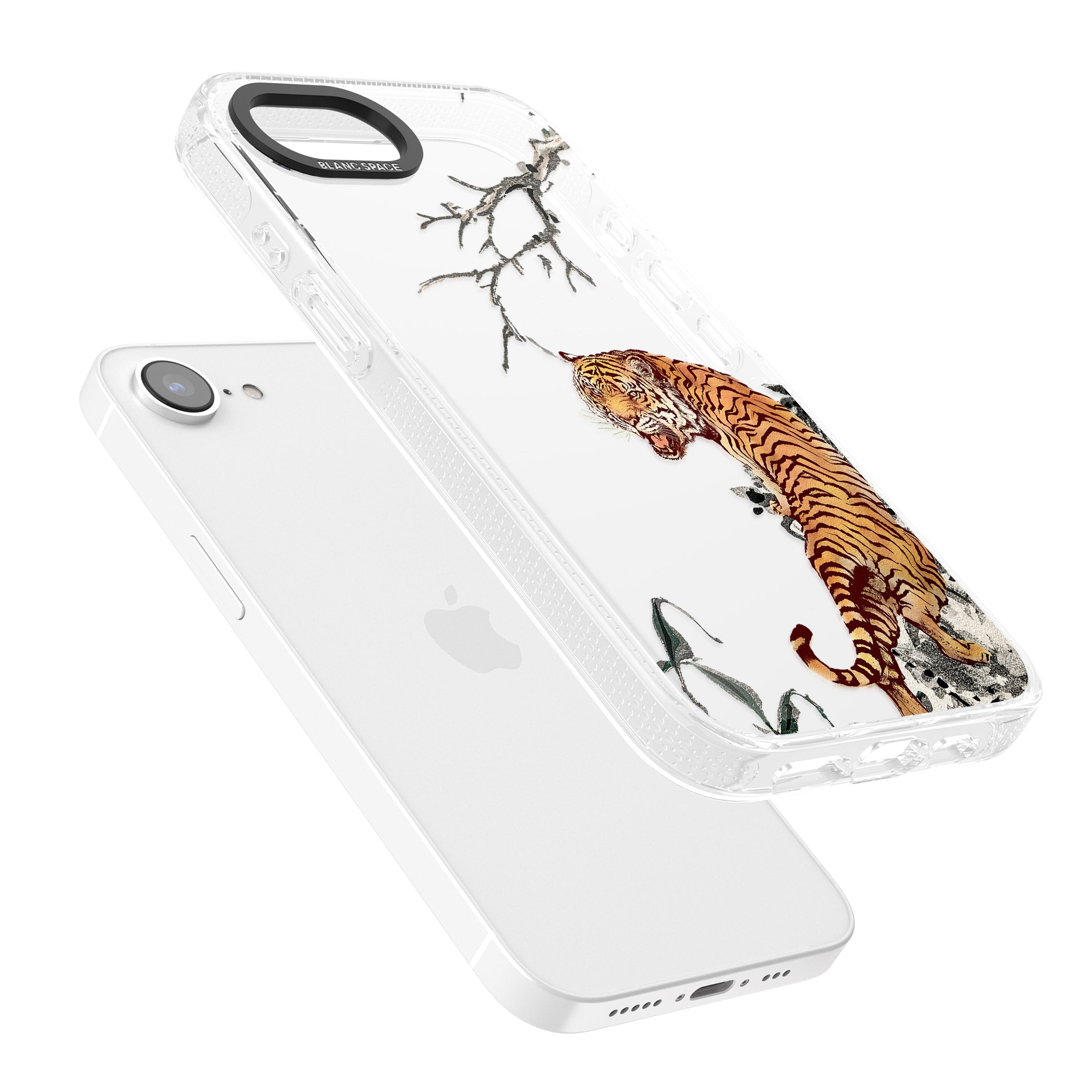 Roaring Tiger iPhone 16e Clear Case Impact Air - Blanc Space
