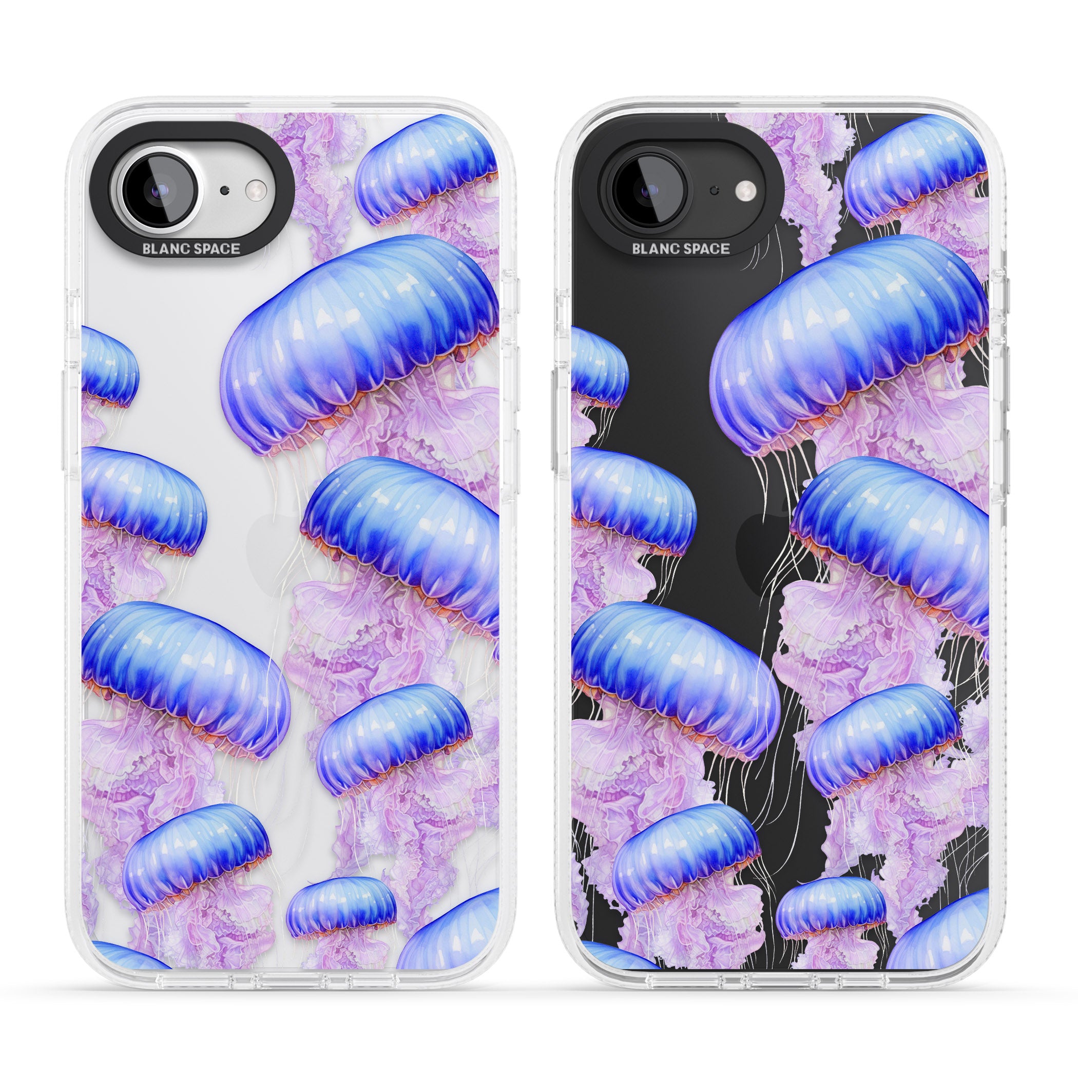 Jellyfish iPhone 16e Clear Case Impact Air - Blanc Space