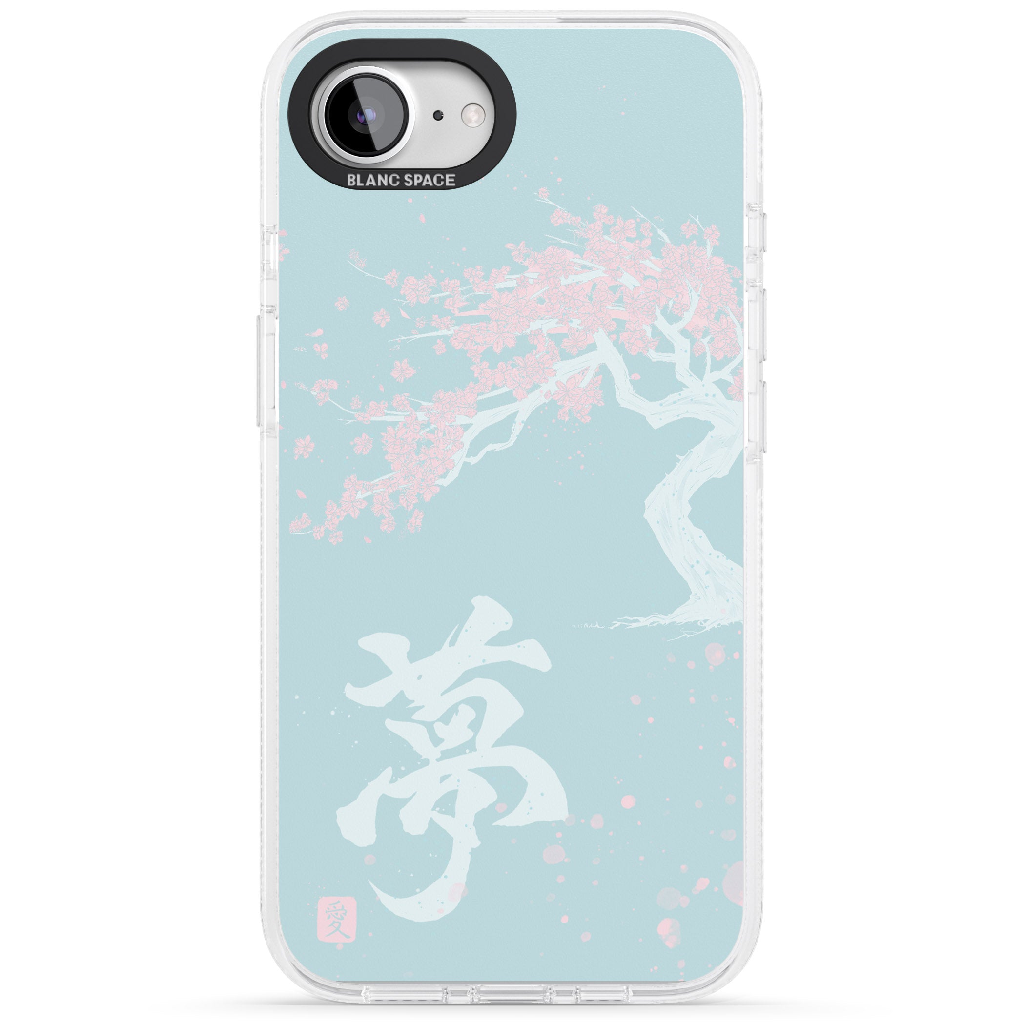 Dreams & Cherry Blossom iPhone 16e Clear Case Impact Air - Blanc Space