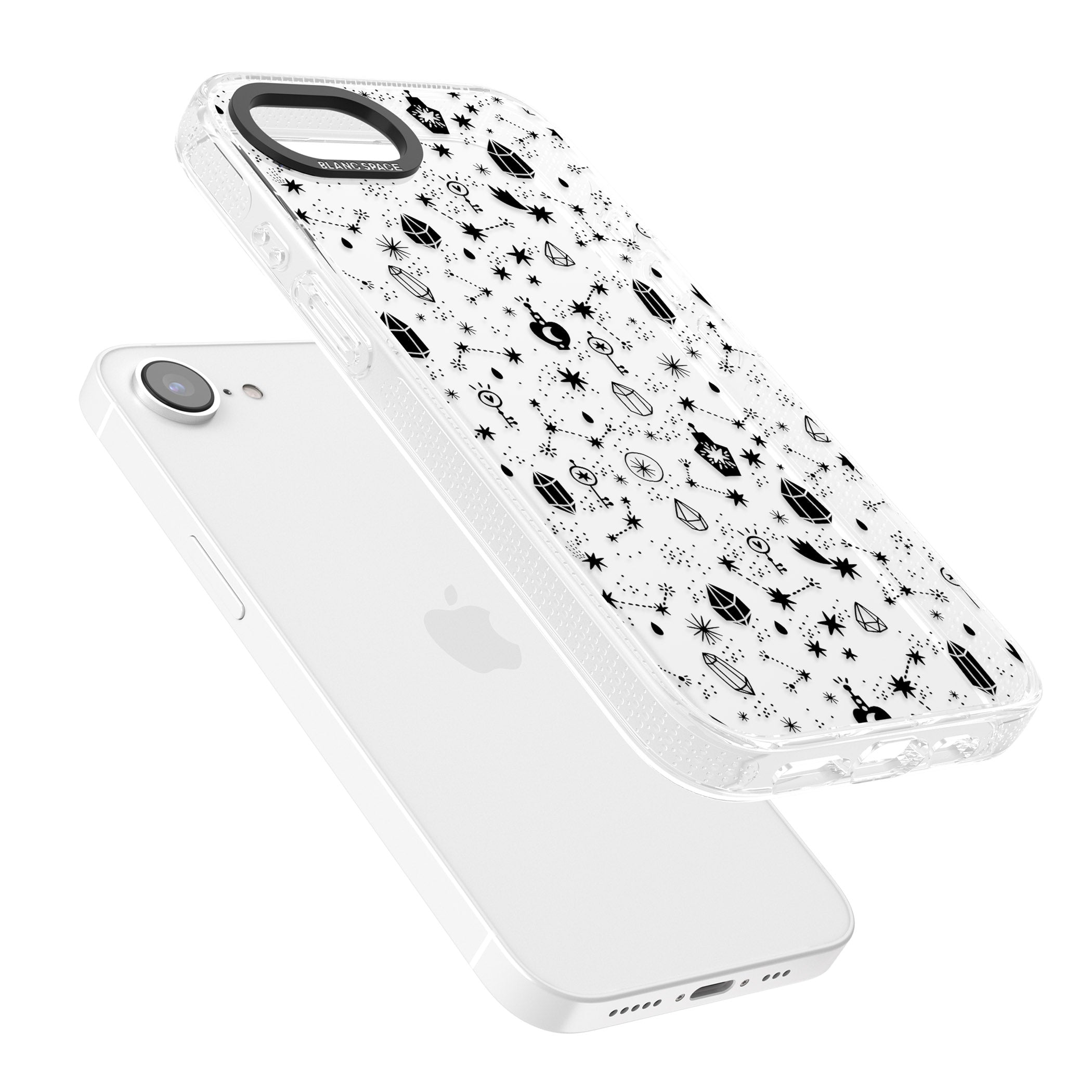 Black Magic iPhone 16e Clear Case Impact Air - Blanc Space