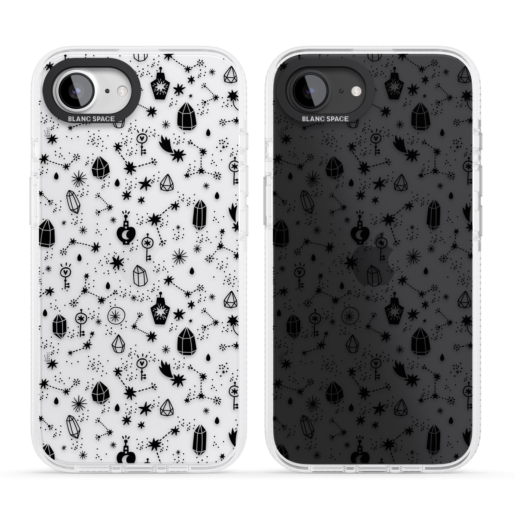 Black Magic iPhone 16e Clear Case Impact Air - Blanc Space