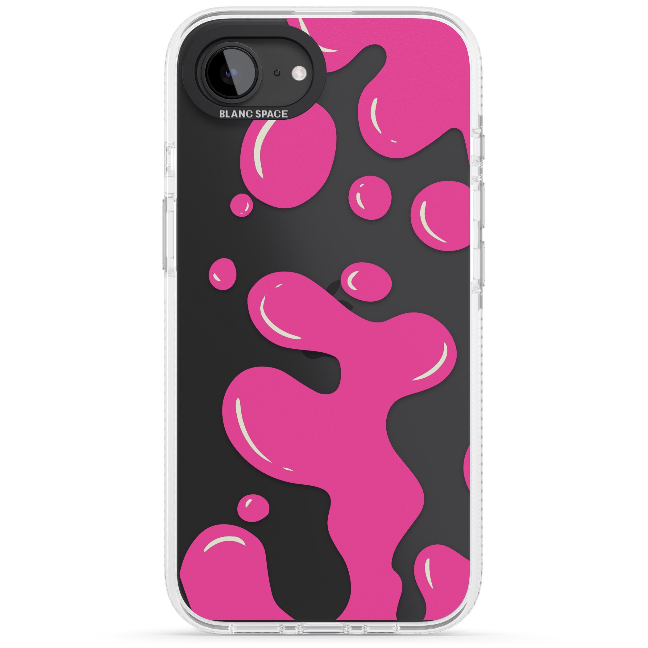 Pink Lava Lamp iPhone 16e Clear Case Impact Air - Blanc Space
