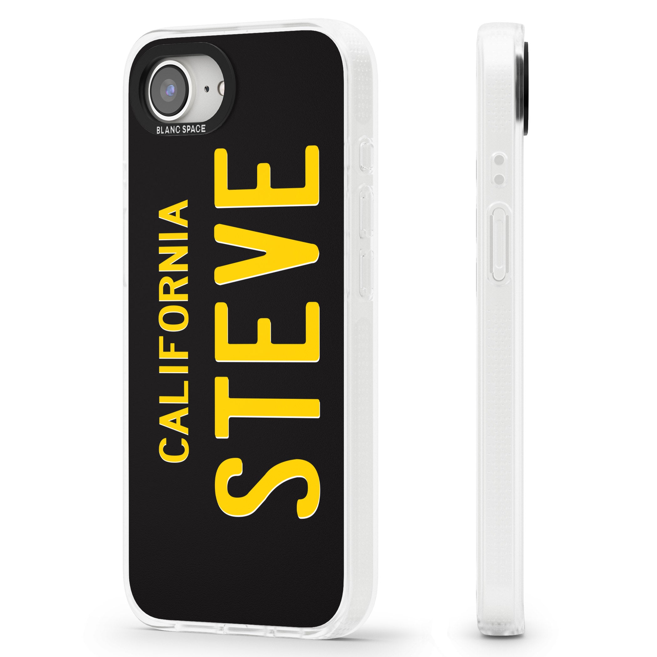 Vintage California License Plate iPhone 16e Clear Case Impact Air - Blanc Space