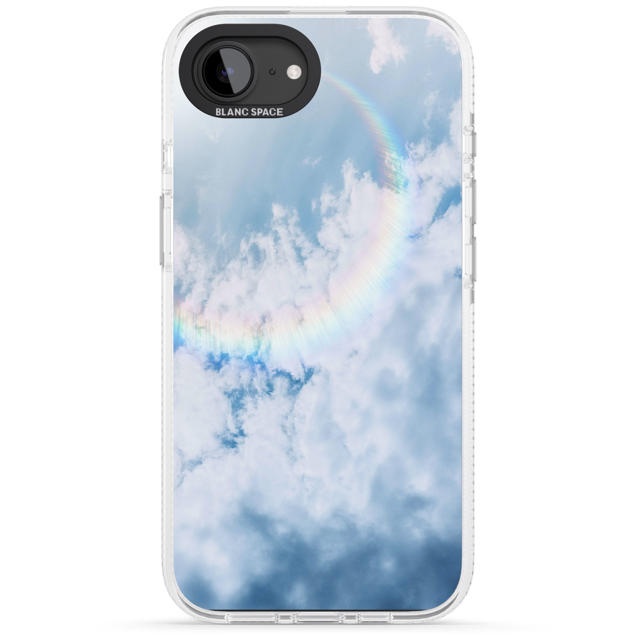 Rainbow Light Flare Photograph iPhone 16e Clear Case Impact Air - Blanc Space