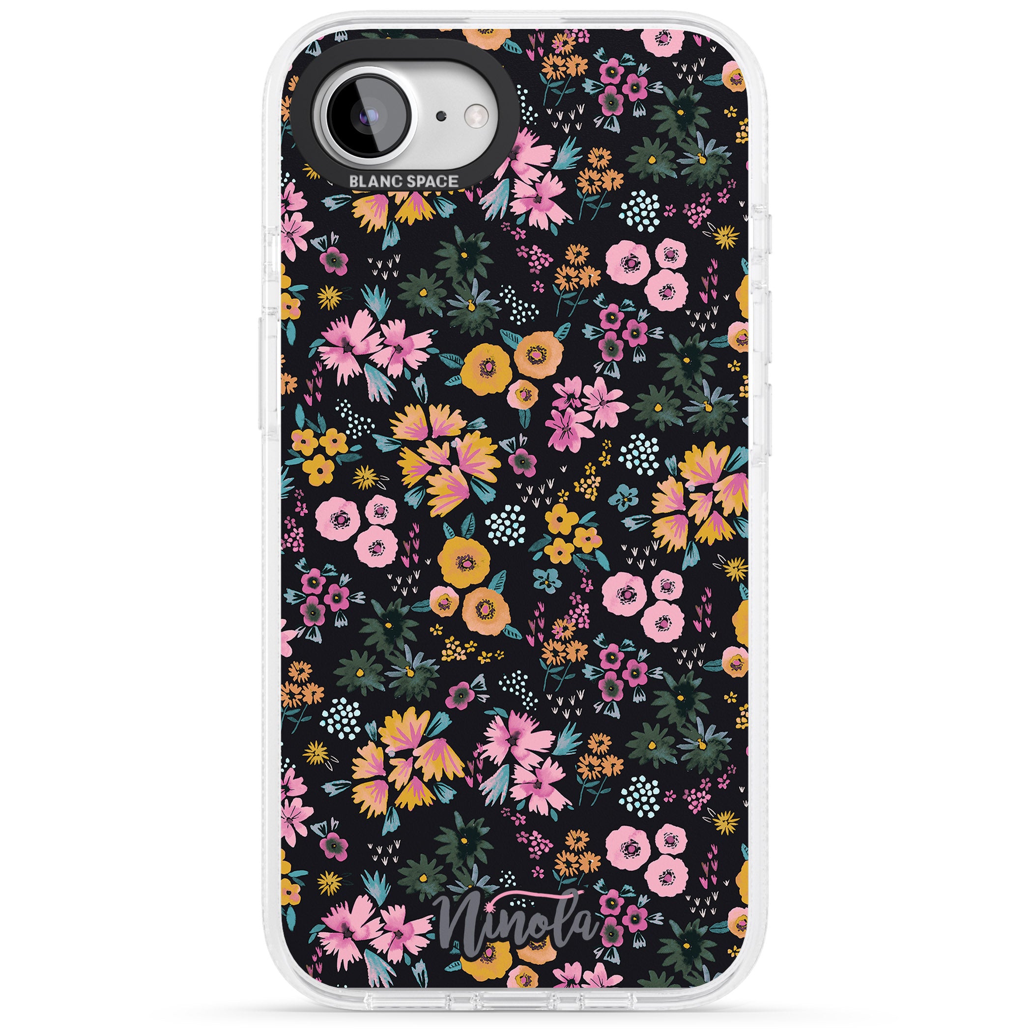 Little Flowers iPhone 16e Clear Case Impact Air - Blanc Space