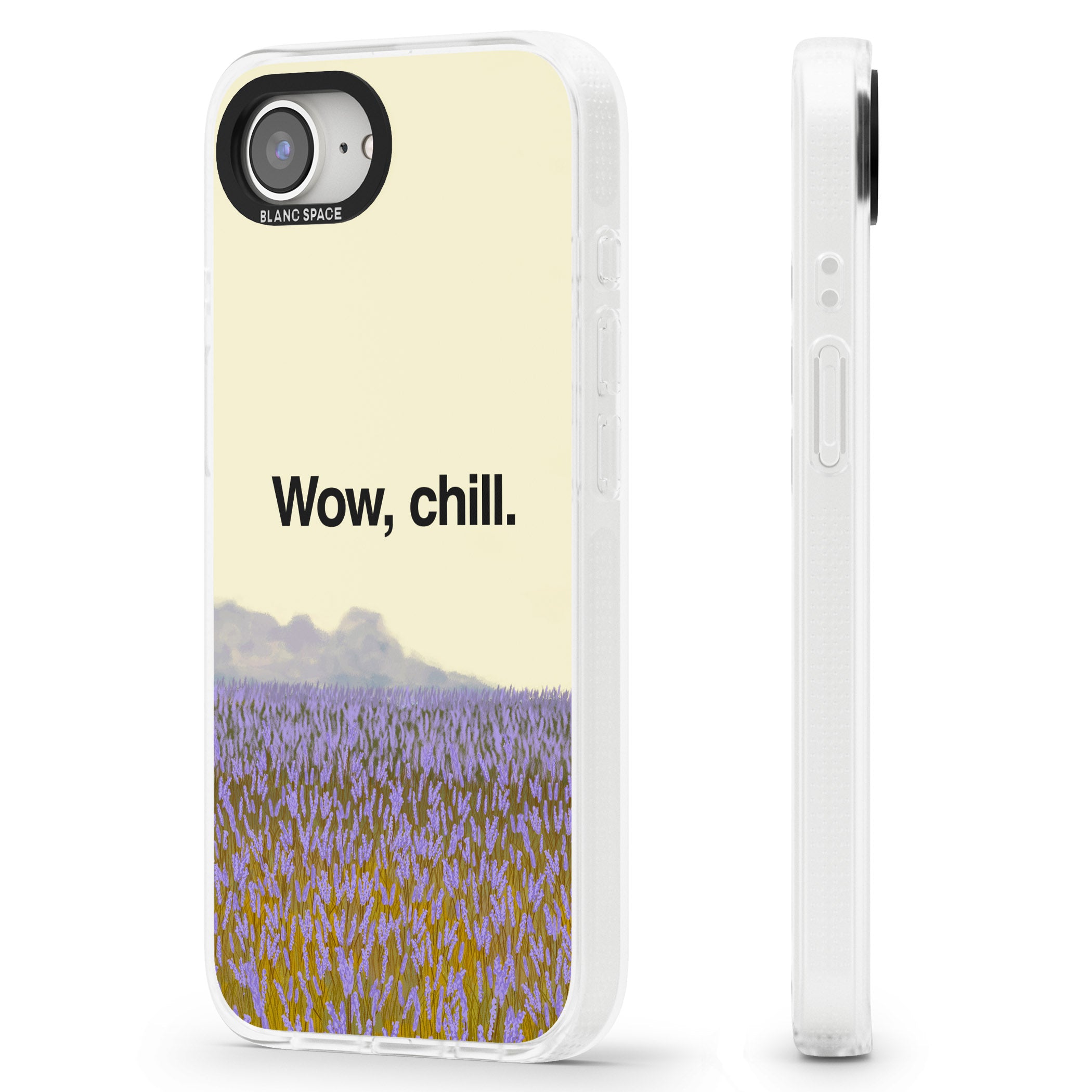 Wow, chill iPhone 16e Clear Case Impact Air - Blanc Space