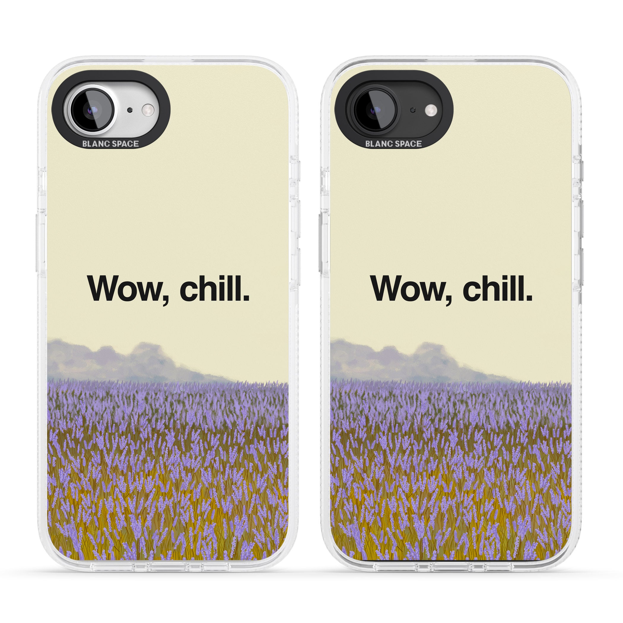 Wow, chill iPhone 16e Clear Case Impact Air - Blanc Space