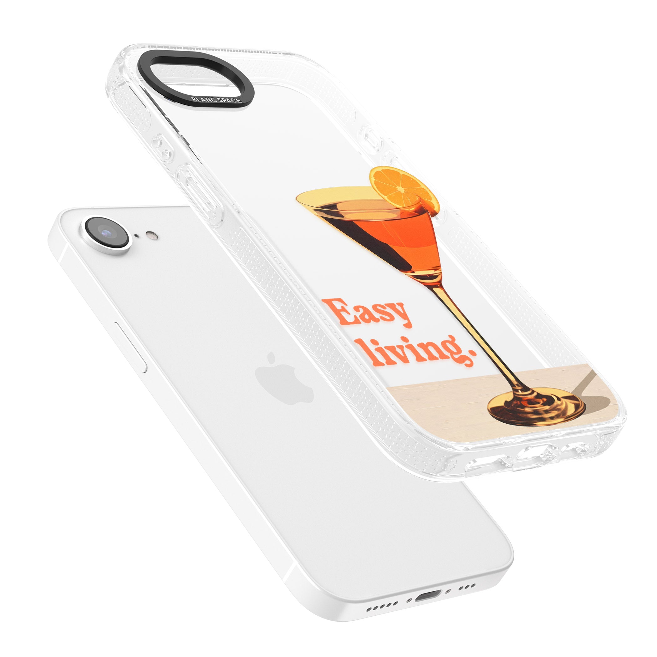 Easy Living iPhone 16e Clear Case Impact Air - Blanc Space