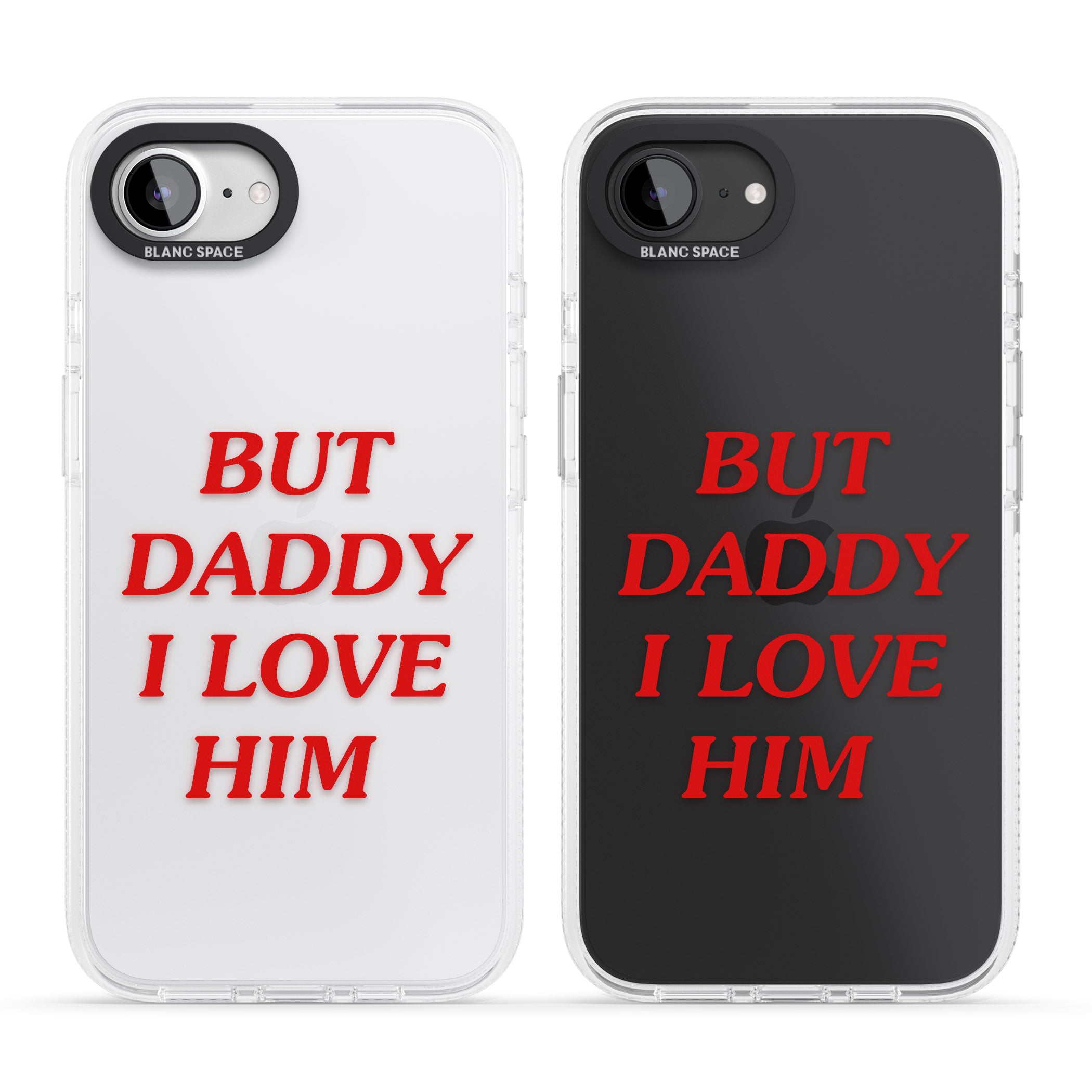 But Daddy I Love Him iPhone 16e Clear Case Impact Air - Blanc Space