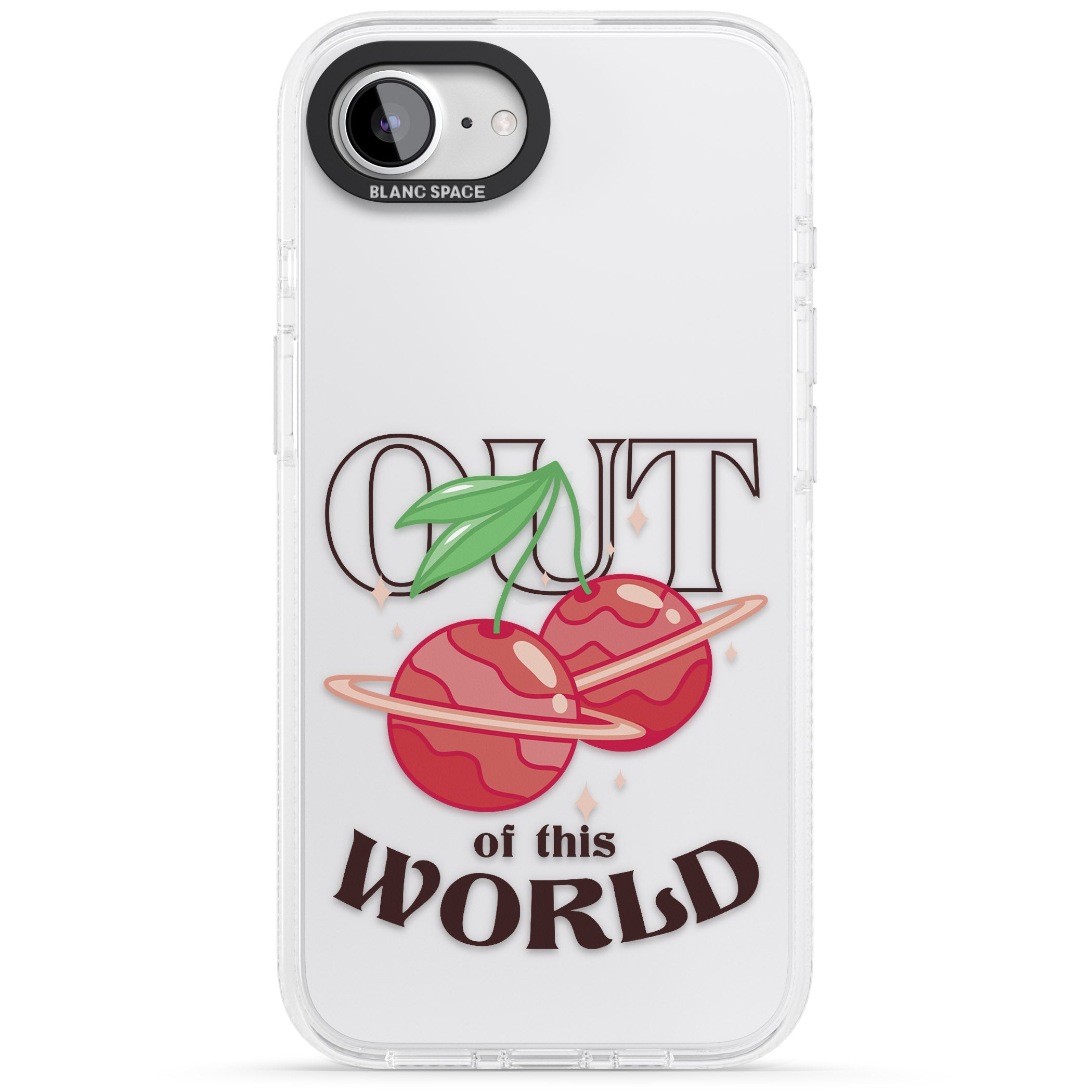 Out of This World iPhone 16e Clear Case Impact Air - Blanc Space