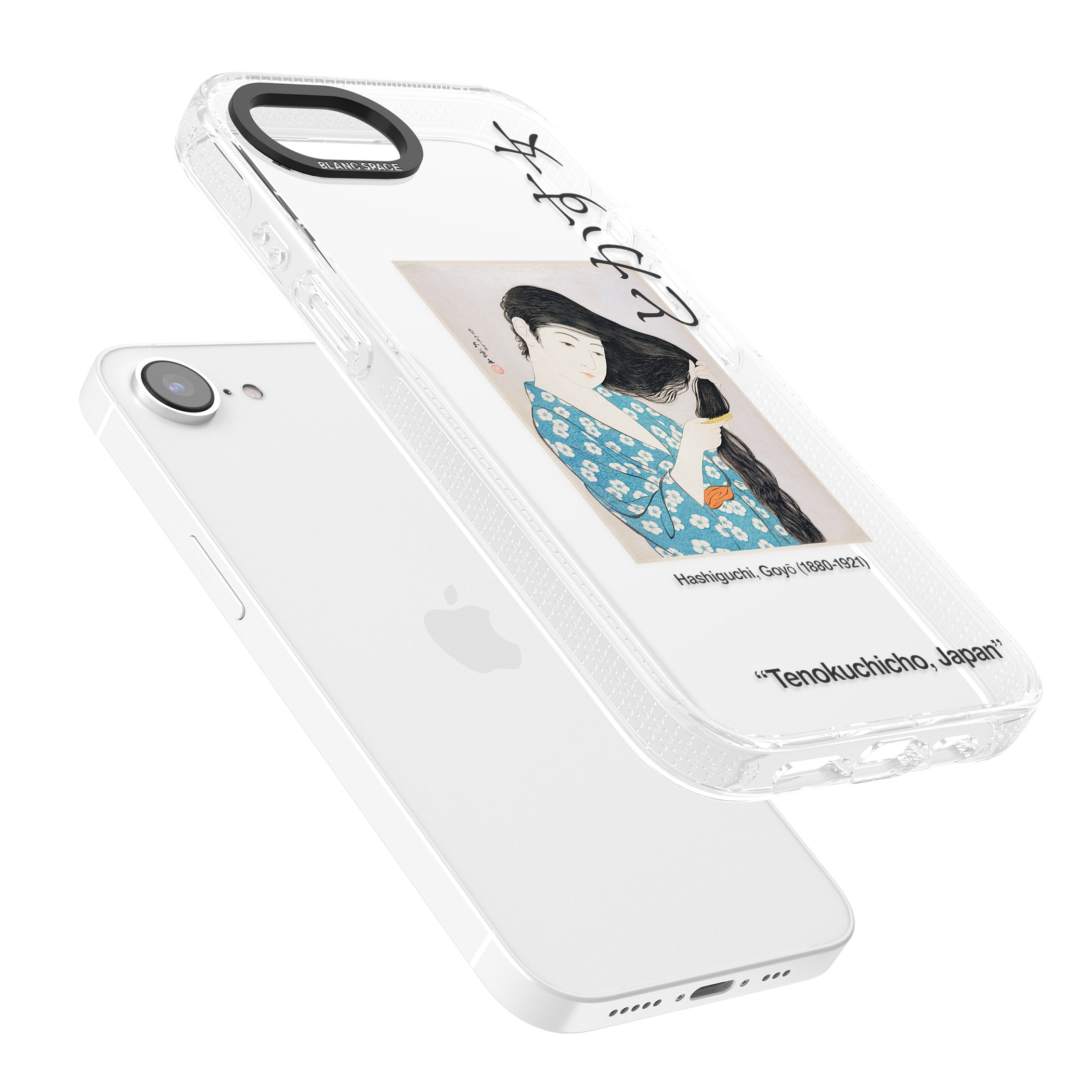 Goyo Hashiguchi iPhone 16e Clear Case Impact Air - Blanc Space