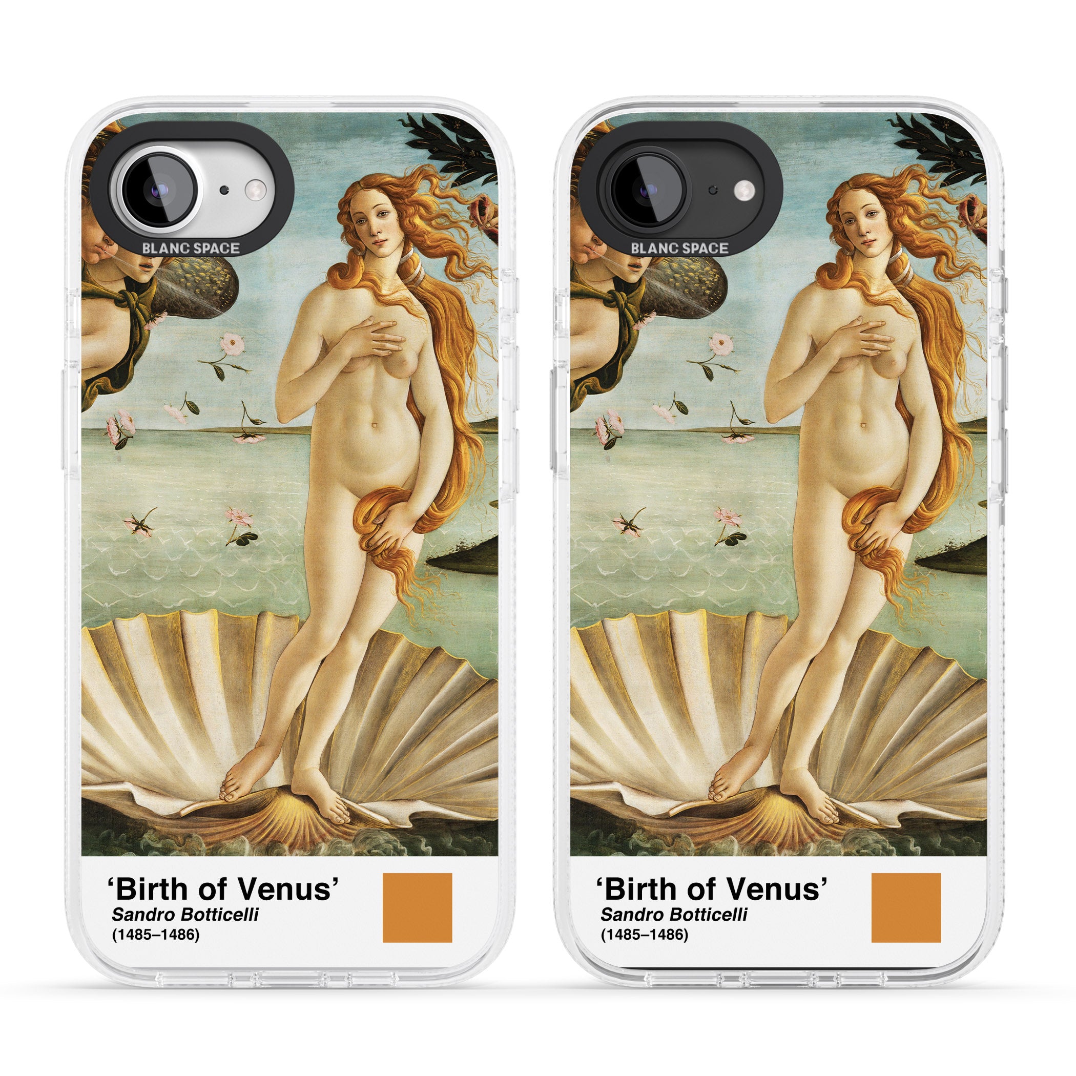 The Birth of Venus iPhone 16e Clear Case Impact Air - Blanc Space