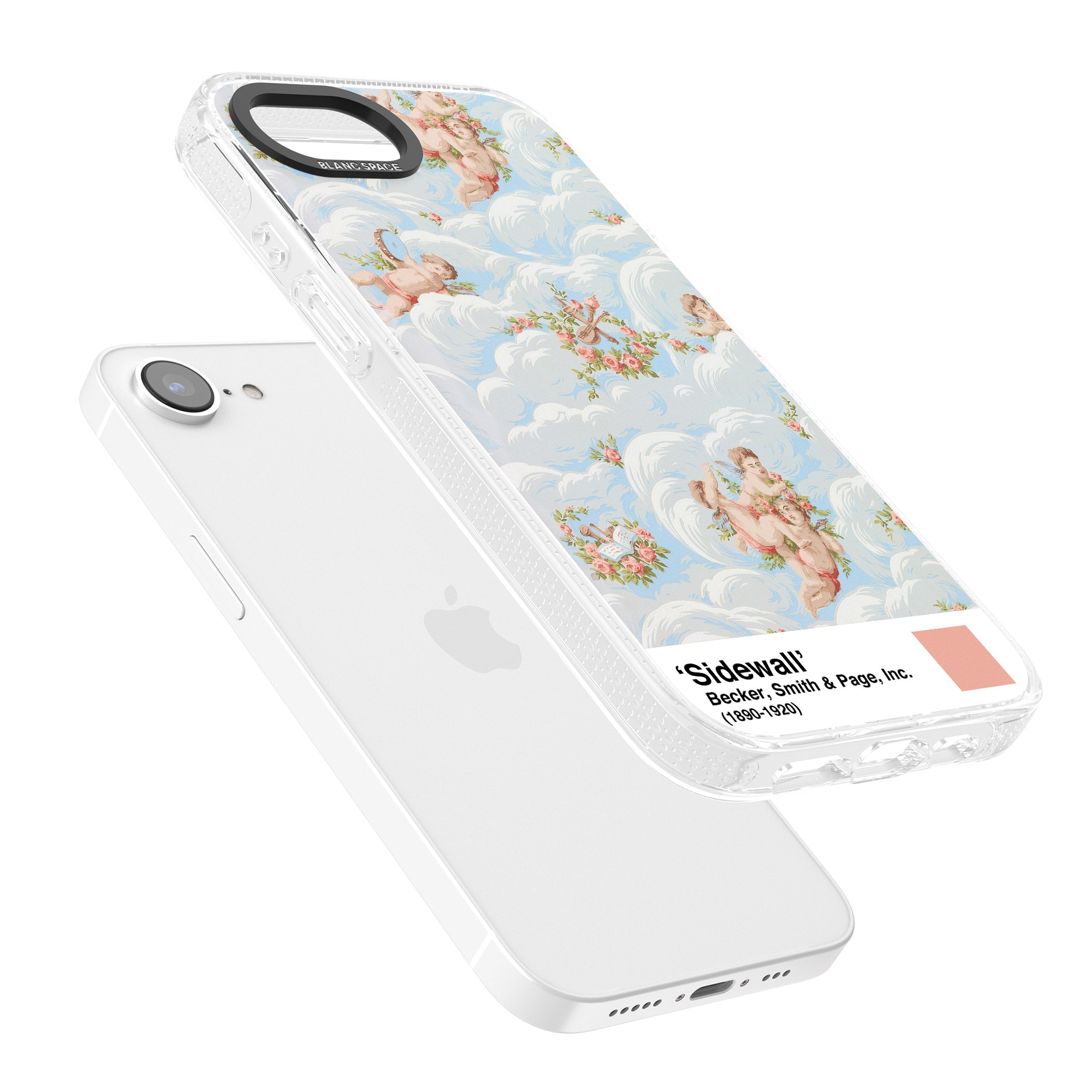 Sidewall iPhone 16e Clear Case Impact Air - Blanc Space